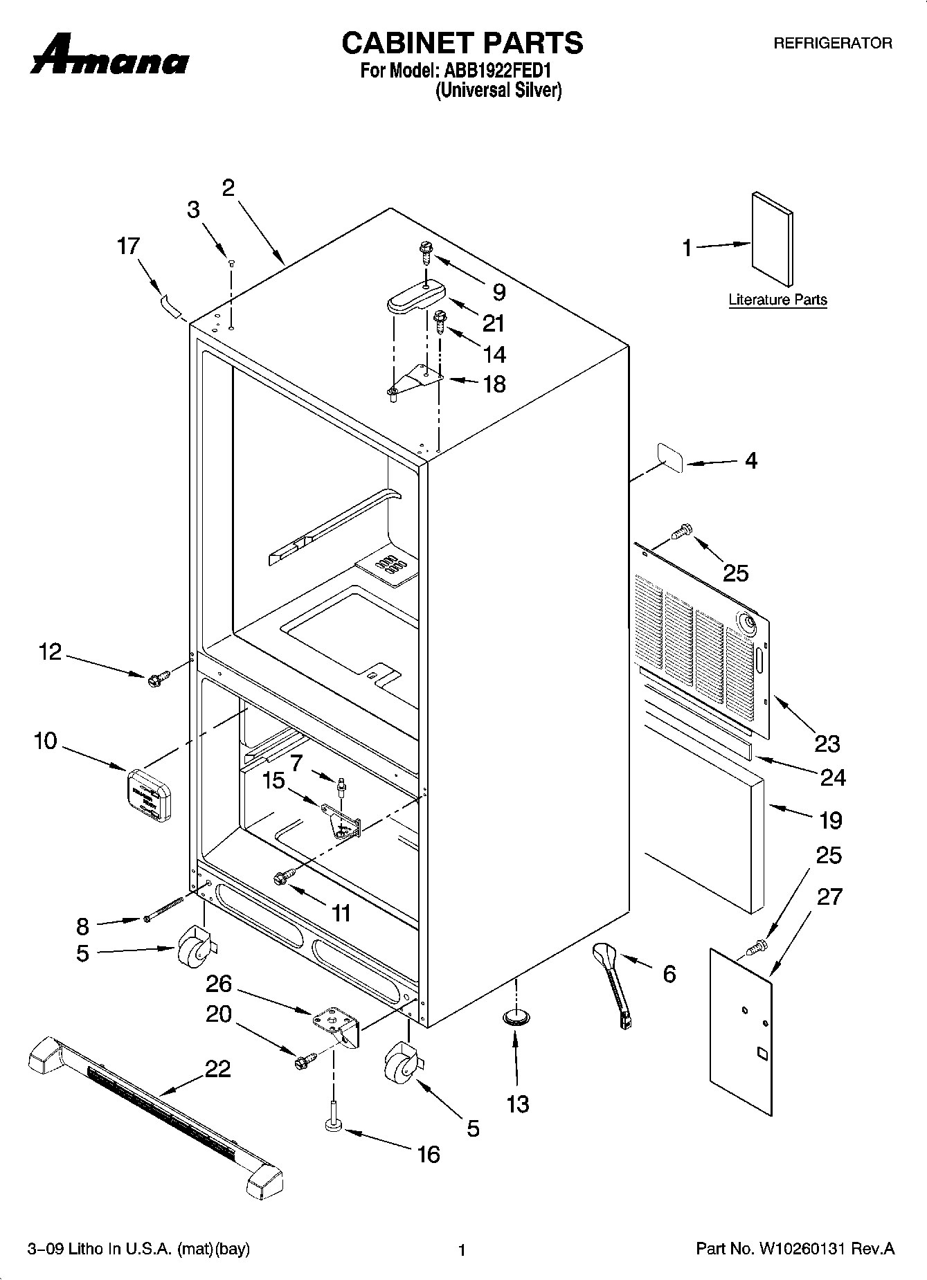 01 - CABINET PARTS