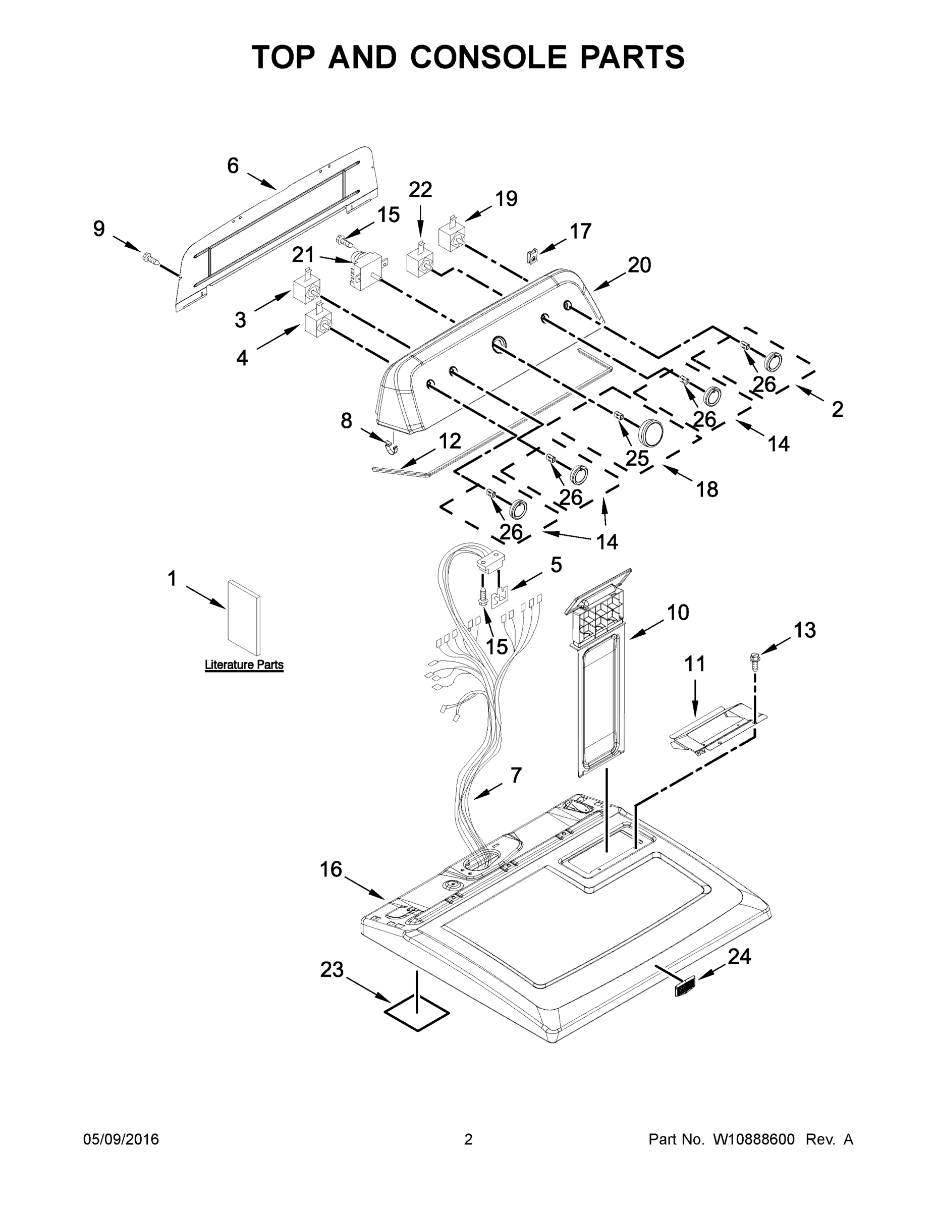 02 - TOP AND CONSOLE PARTS