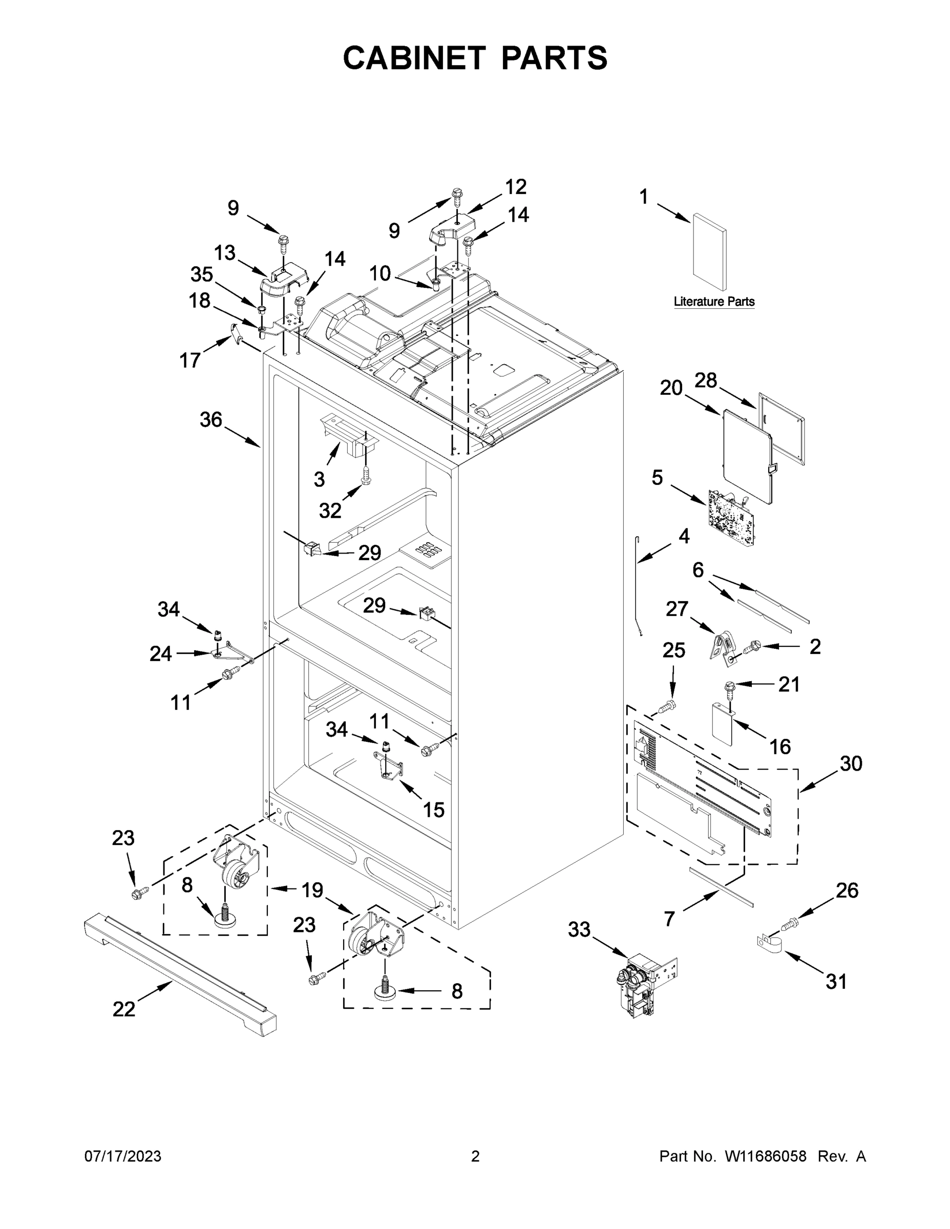 02 - CABINET PARTS