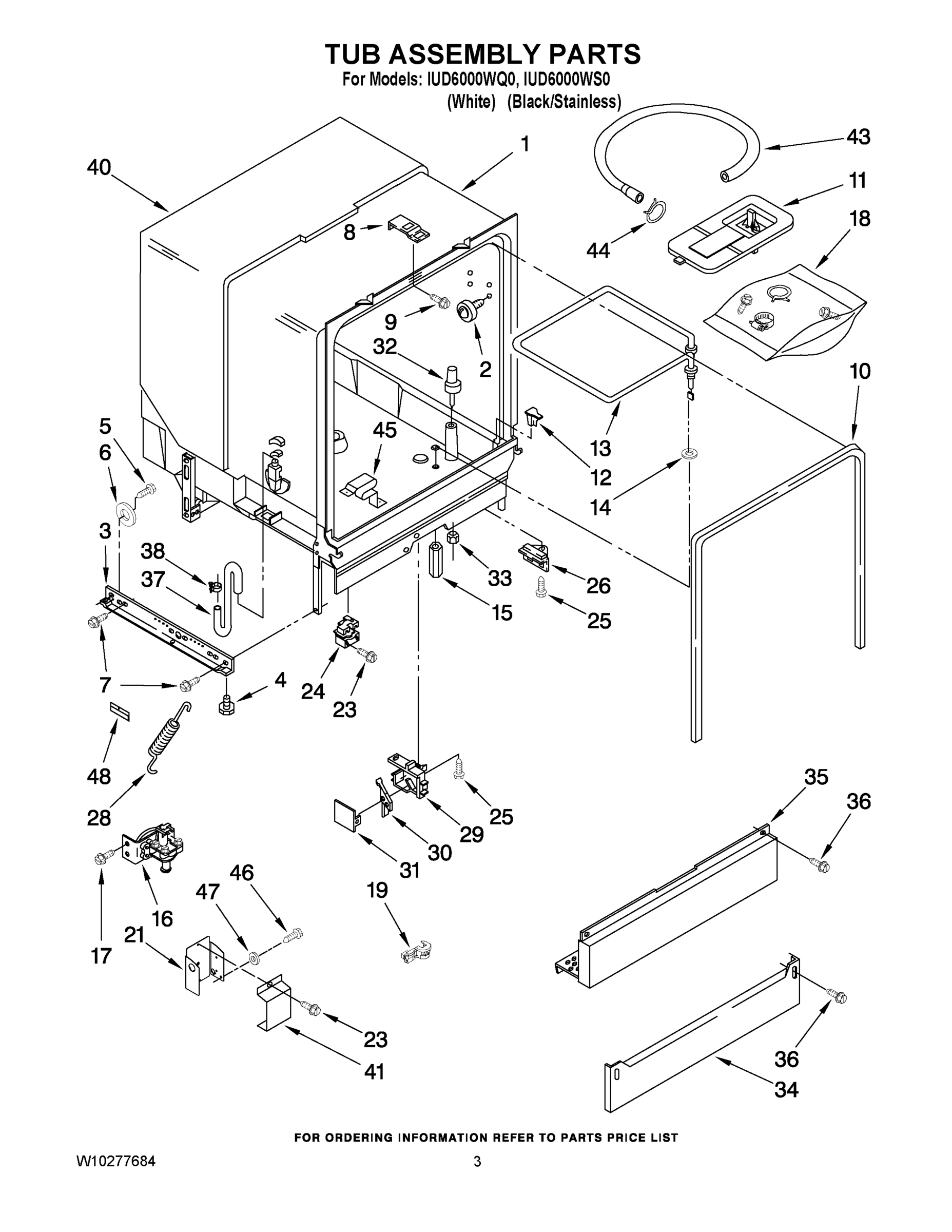 03 - TUB ASSEMBLY PARTS