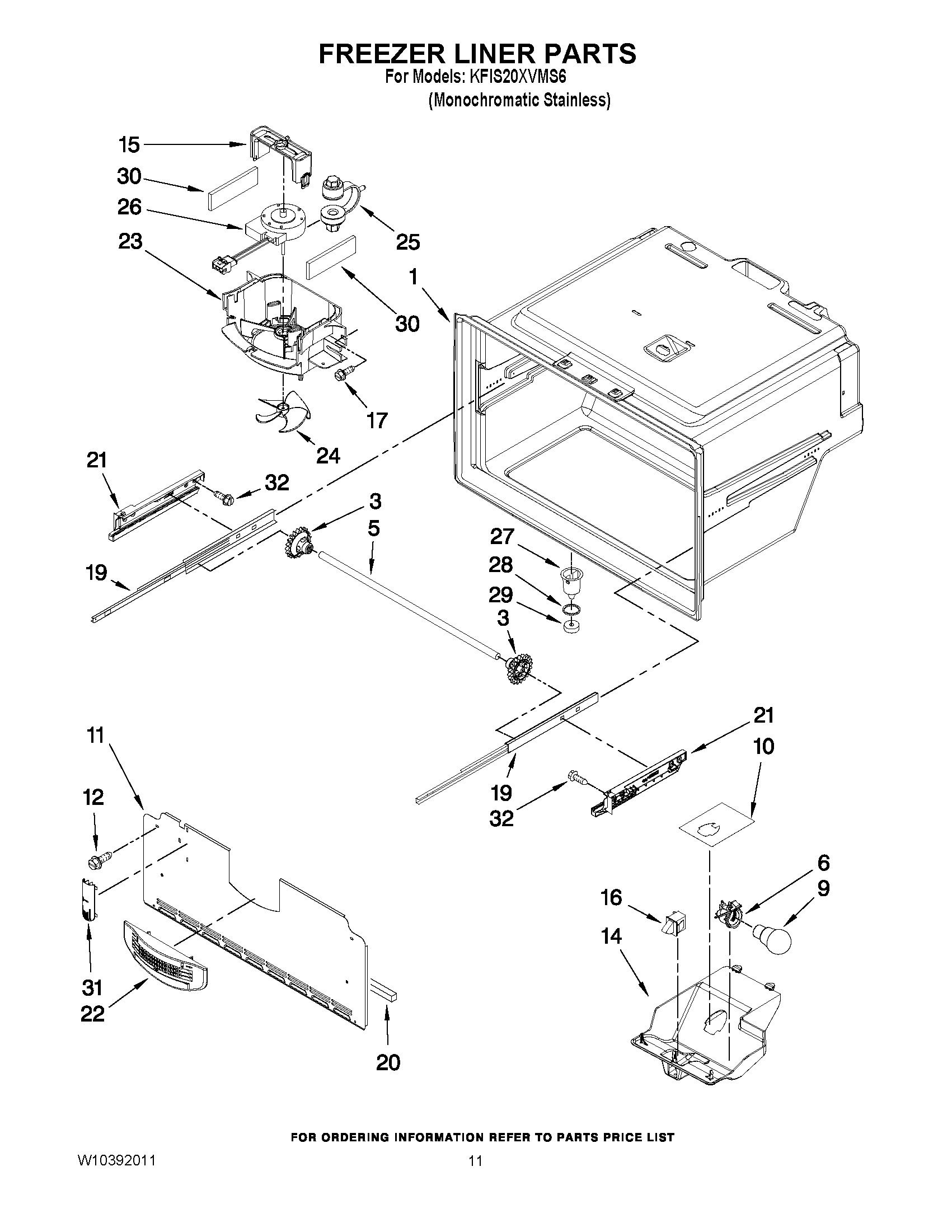 06 - FREEZER LINER PARTS