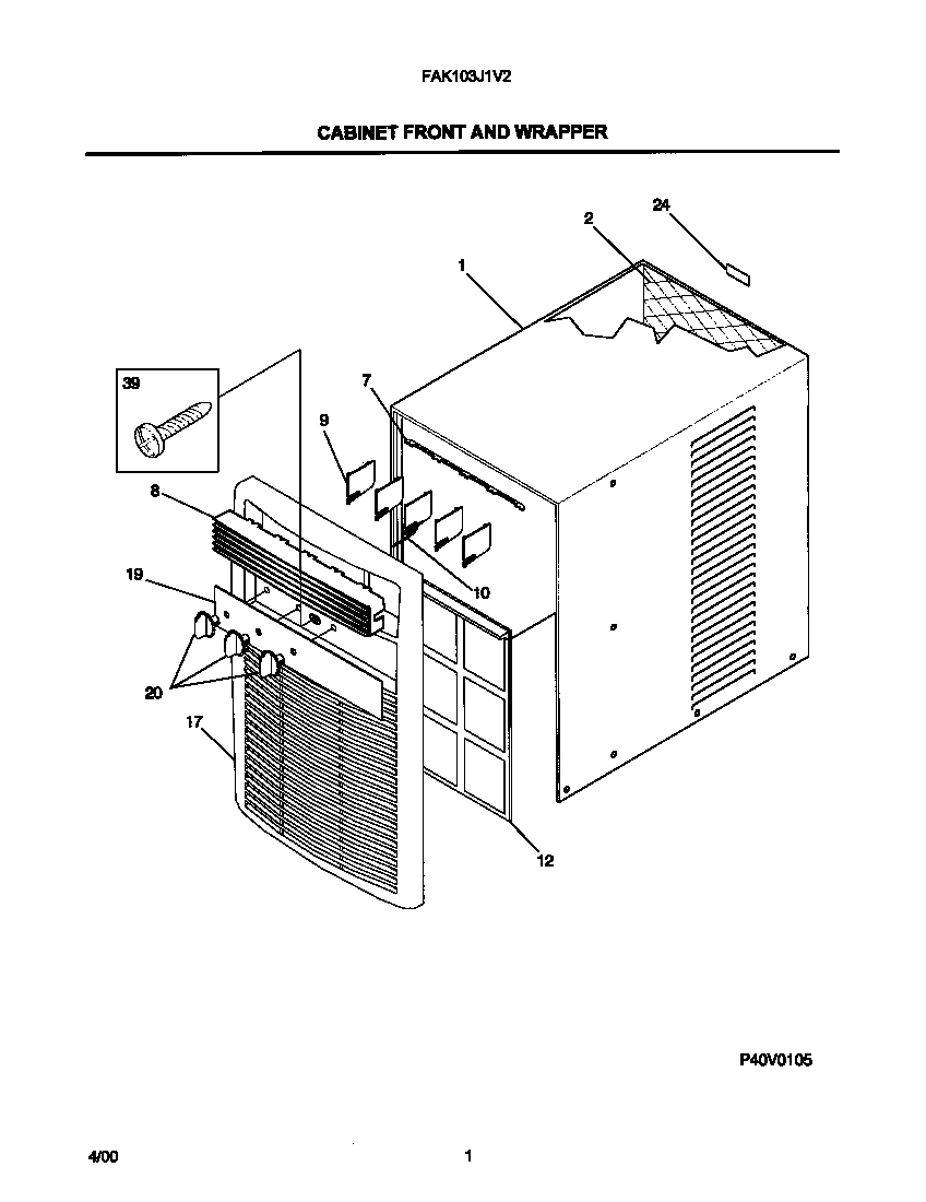 02 - CABINET FRONT AND WRAPPER