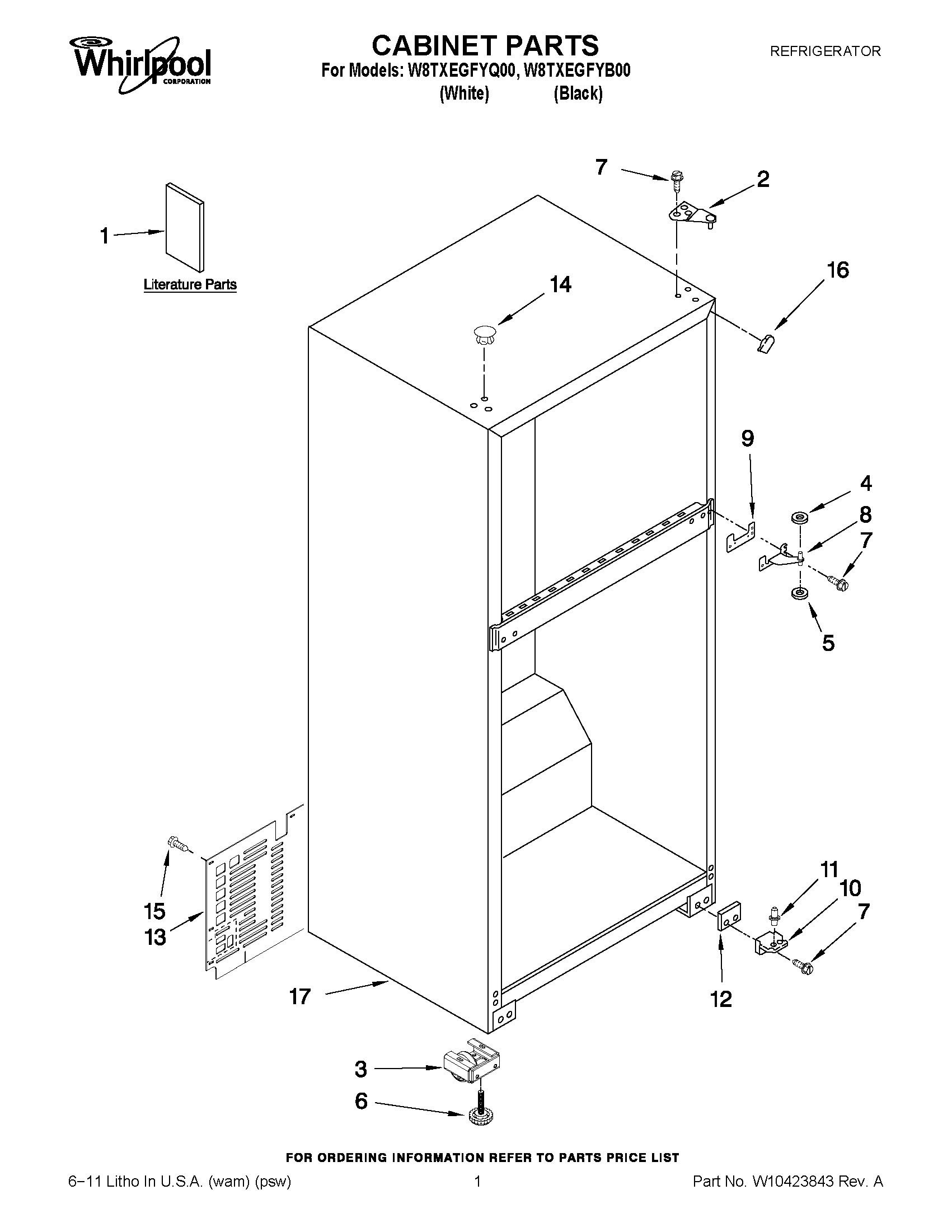 01 - CABINET PARTS