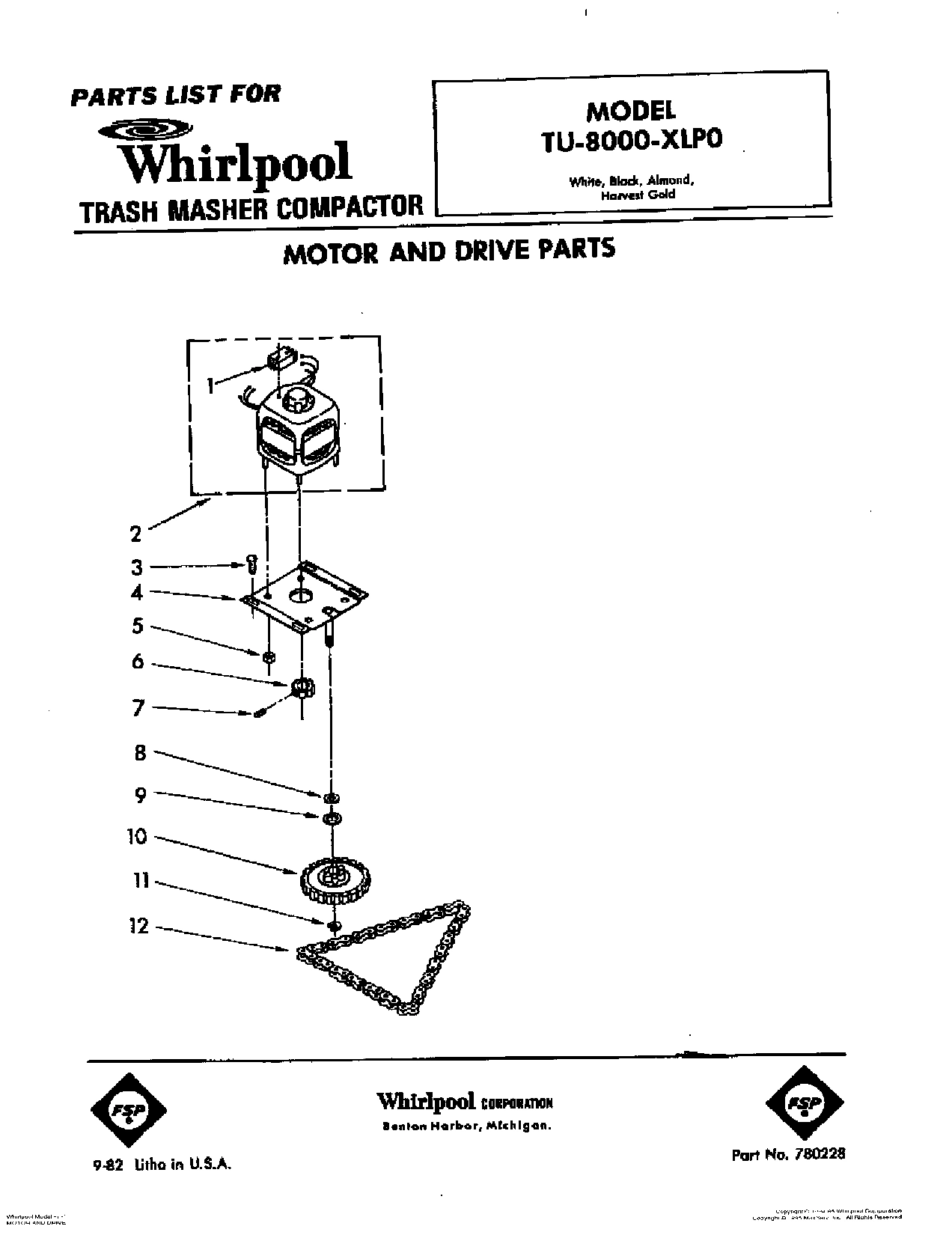01 - MOTOR AND DRIVE, LIT/OPTIONAL
