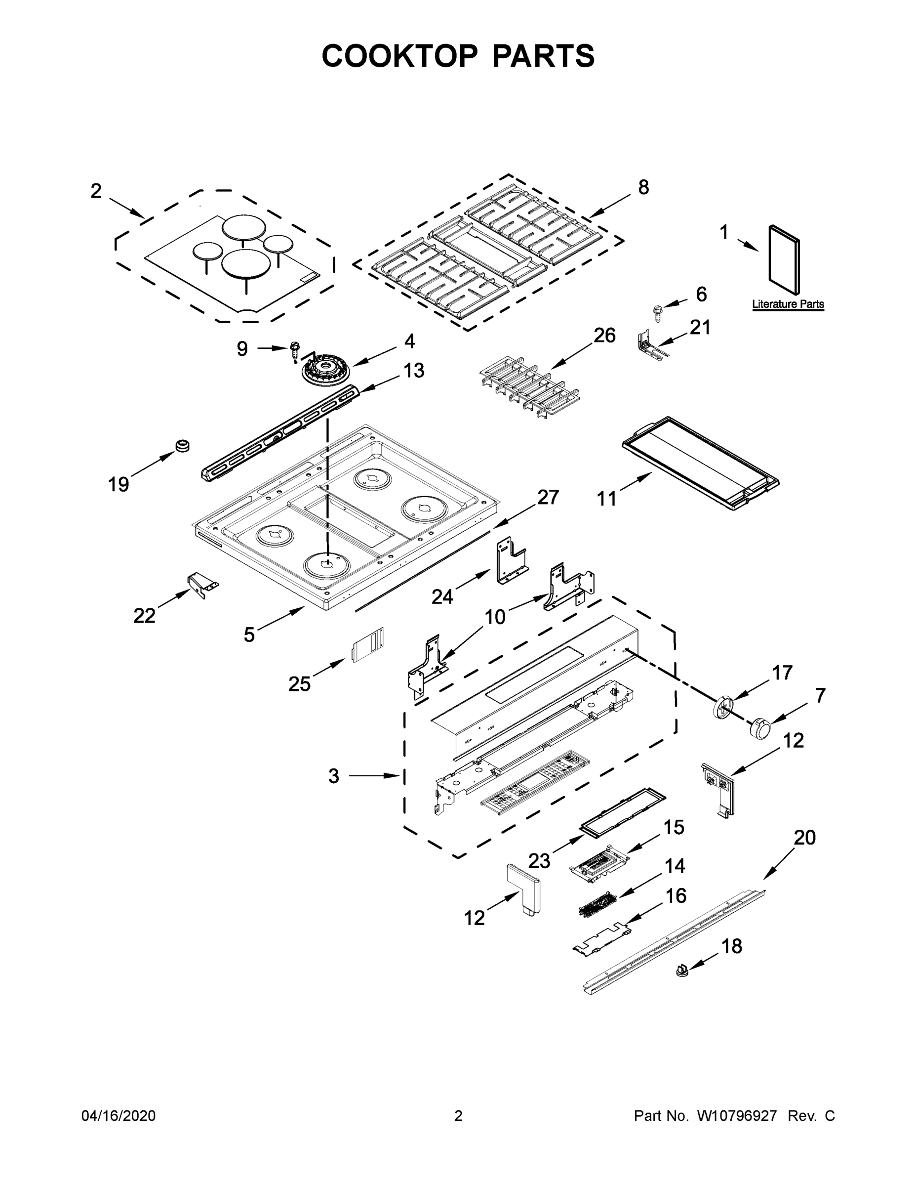02 - COOKTOP PARTS