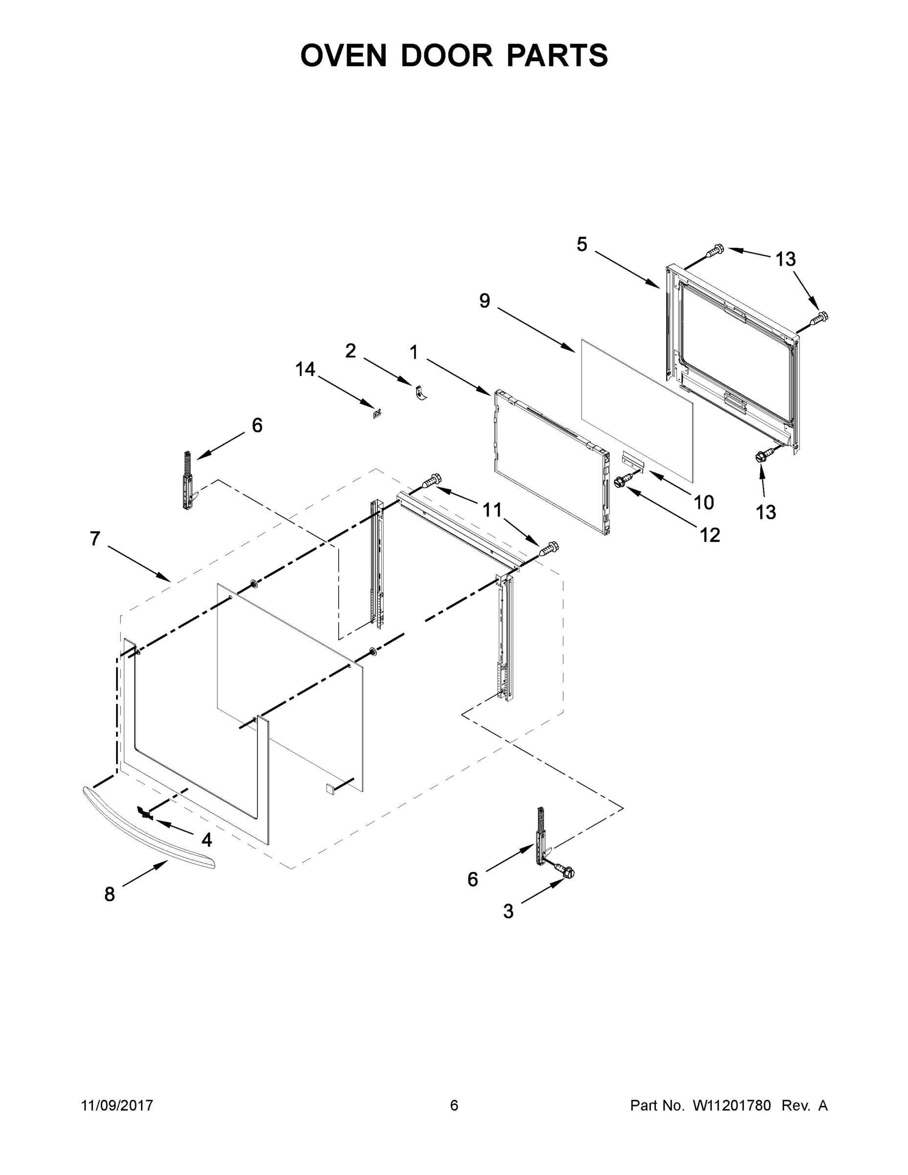 04 - OVEN DOOR PARTS