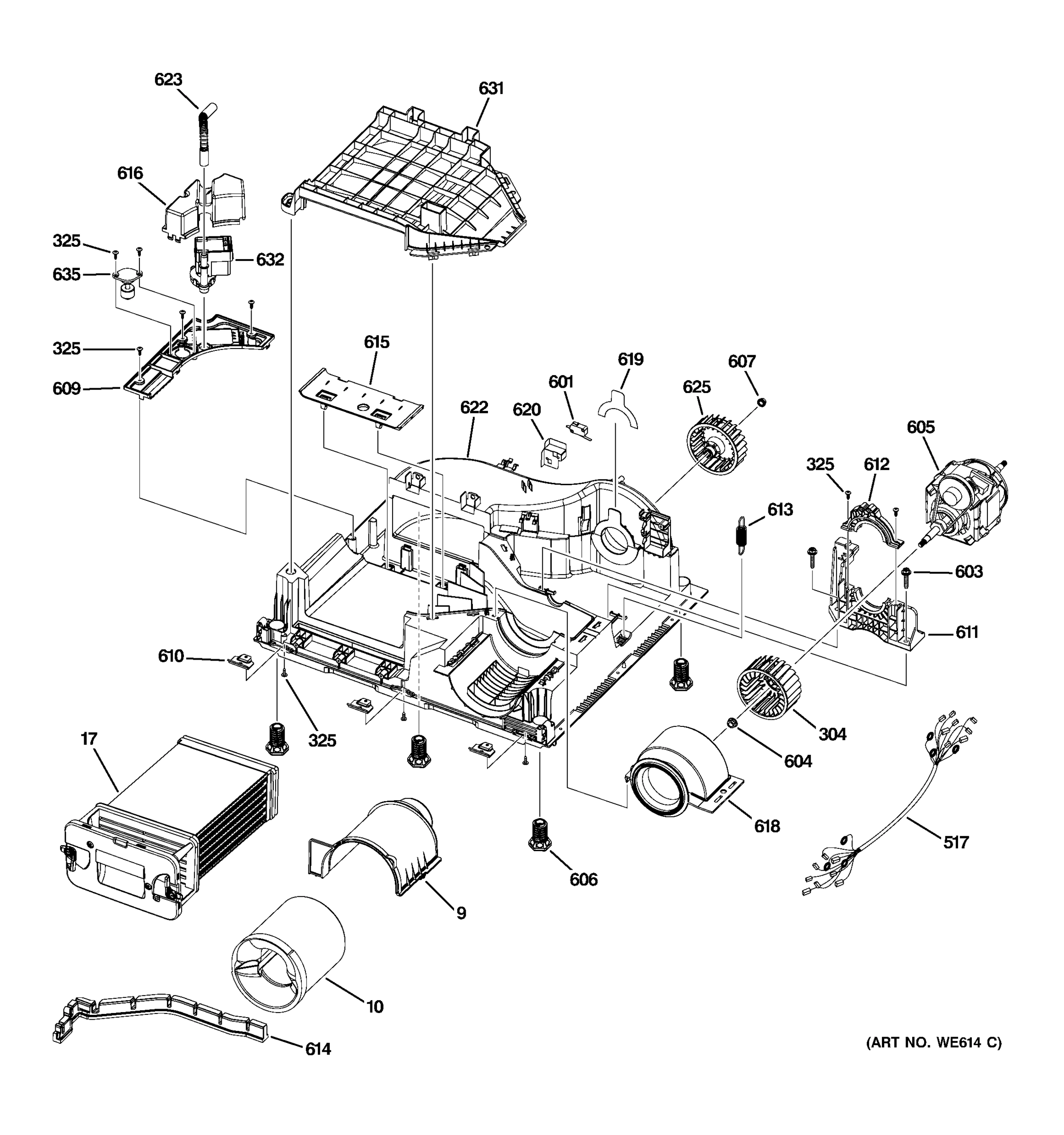 MOTOR & BLOWER ASSEMBLY