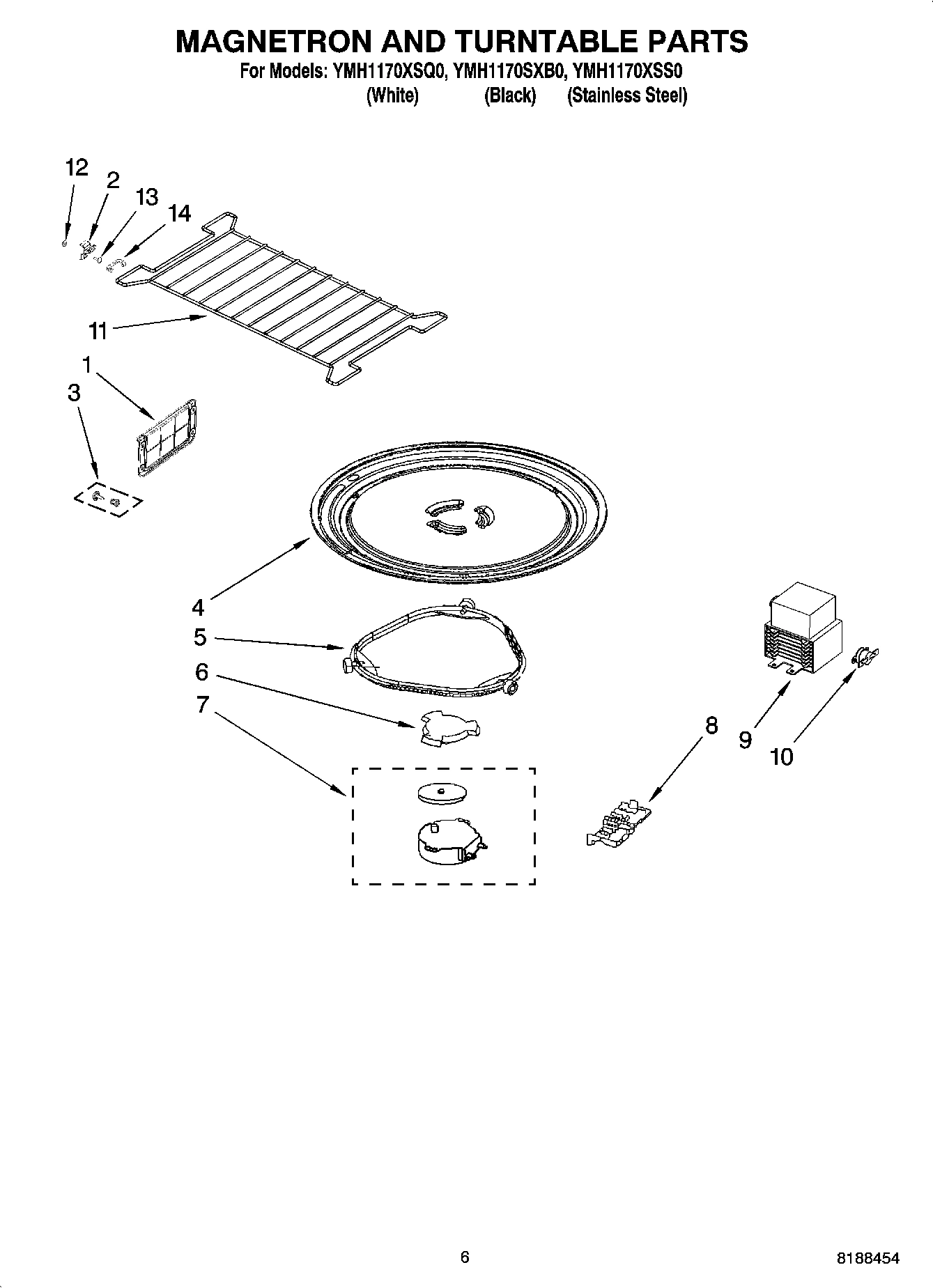 05 - MAGNETRON AND TURNTABLE PARTS