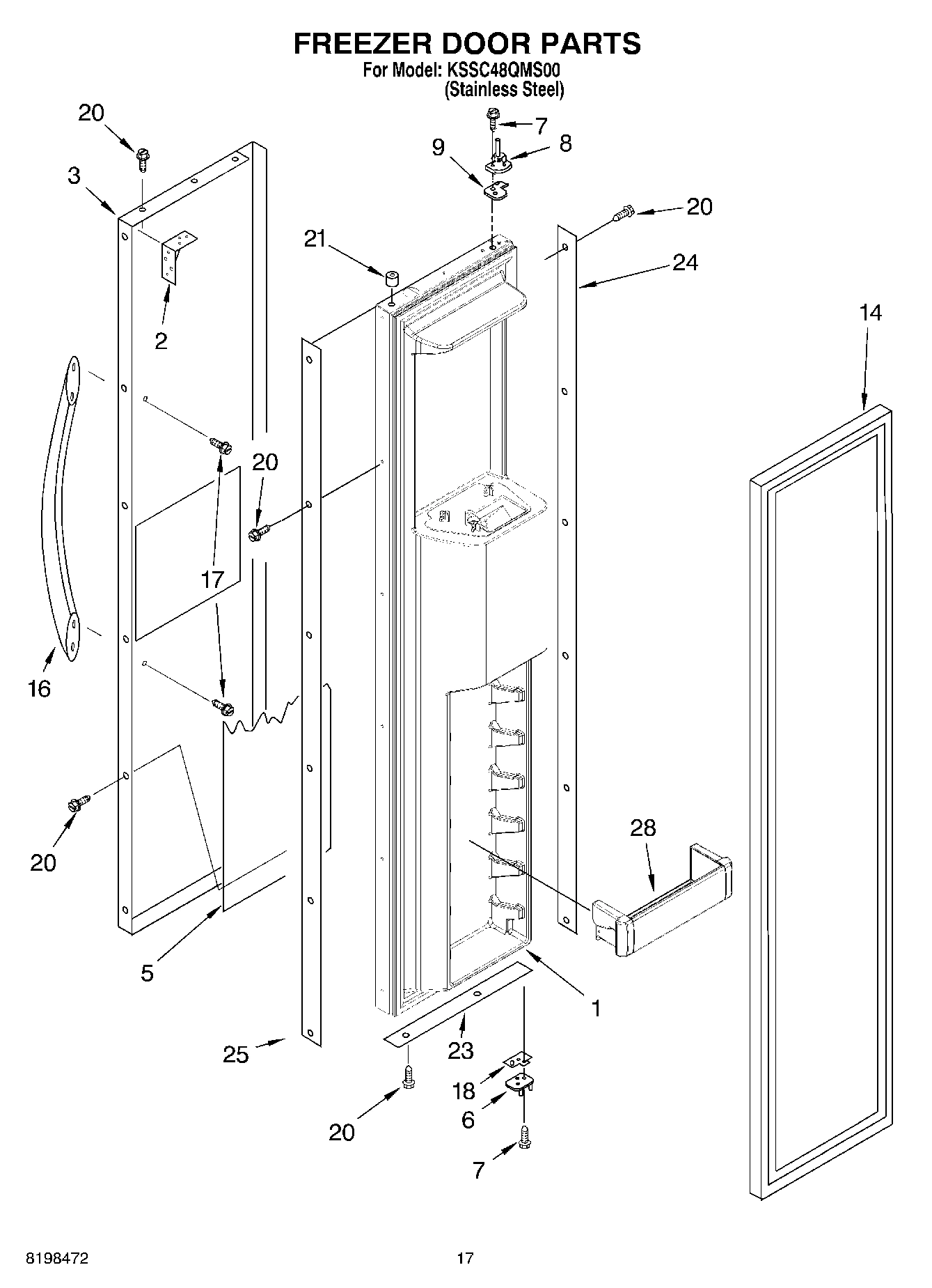 11 - FREEZER DOOR PARTS