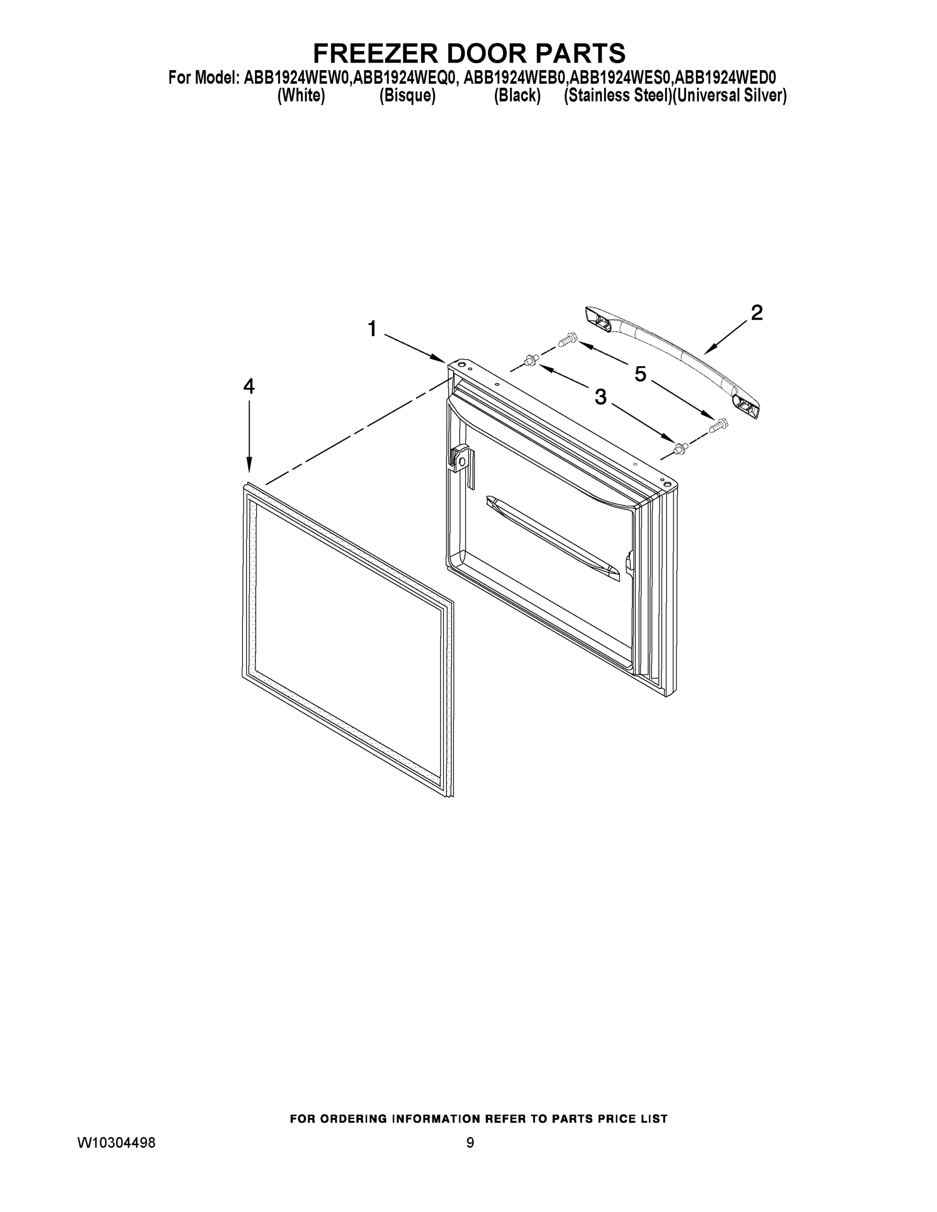 05 - FREEZER DOOR PARTS
