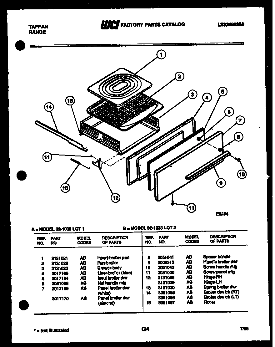 05 - BROILER DRAWER PARTS