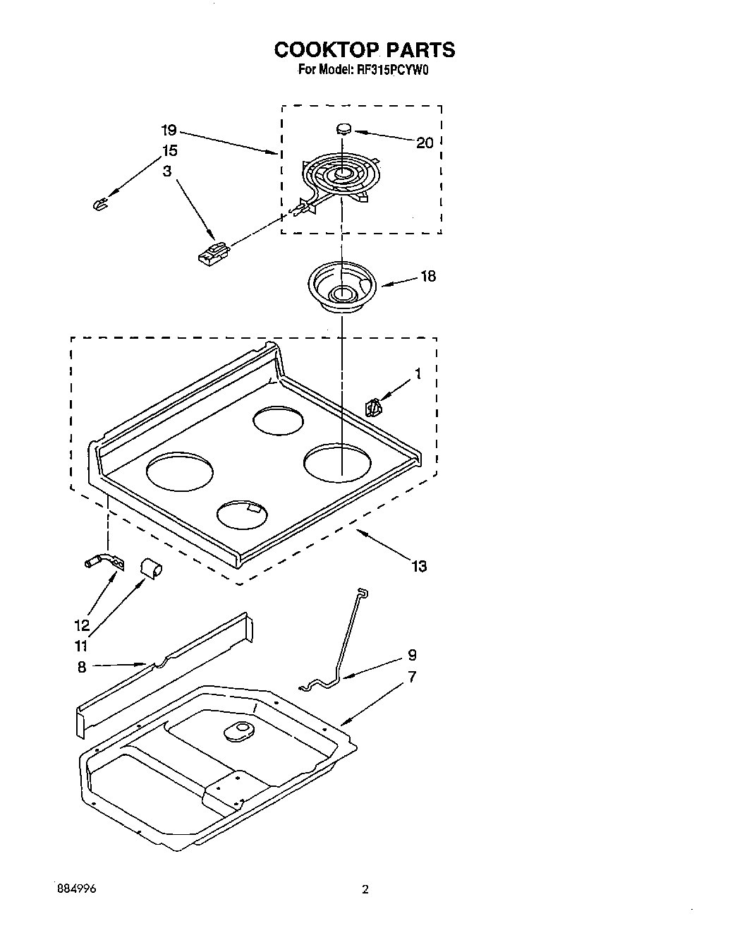 02 - COOKTOP, LIT/OPTIONAL