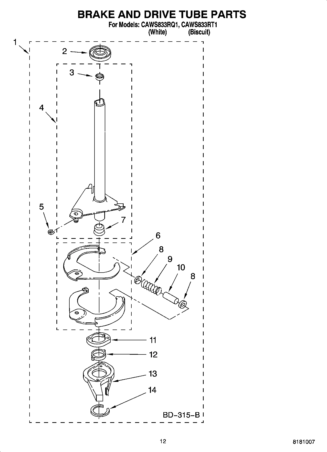 08 - BRAKE AND DRIVE TUBE PARTS