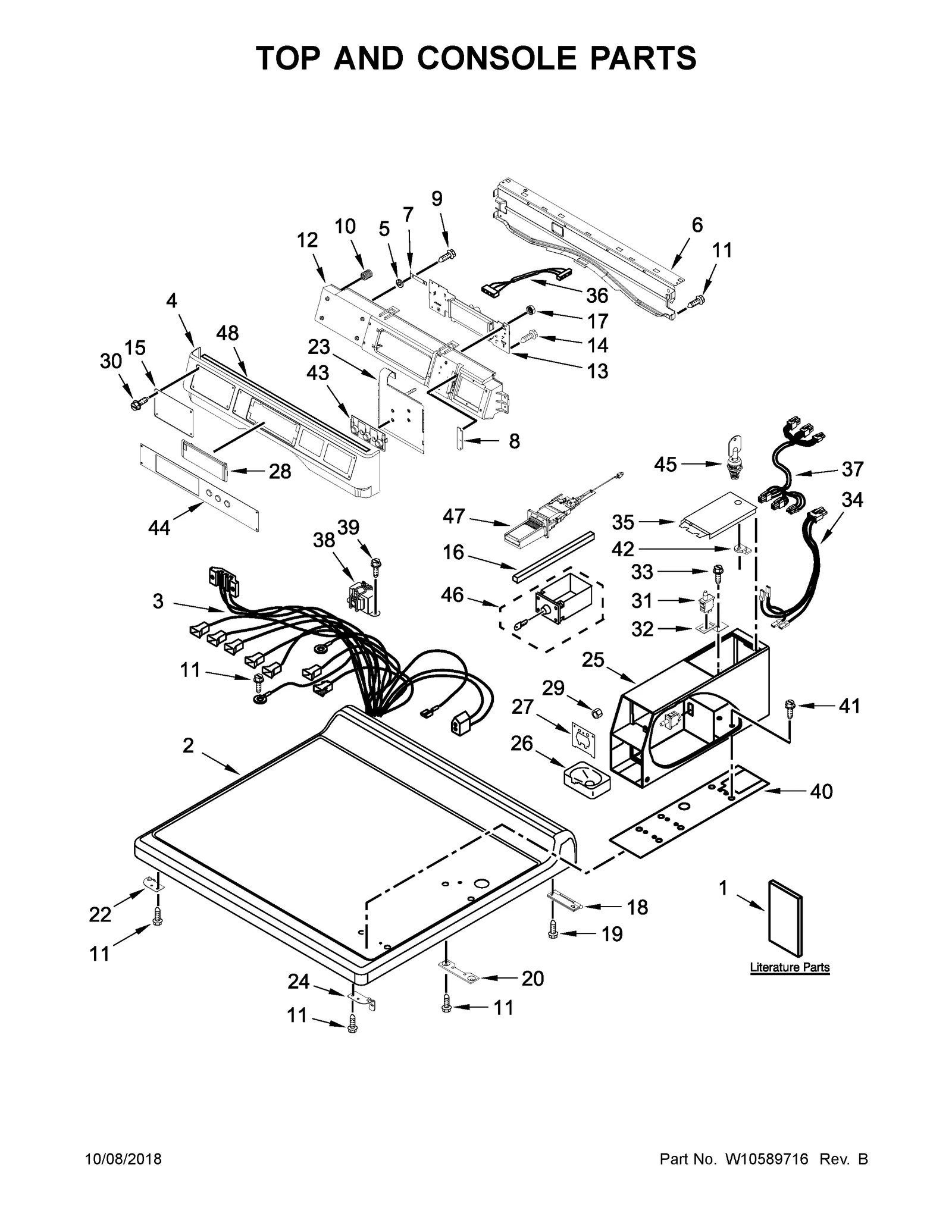 TOP AND CONSOLE PARTS