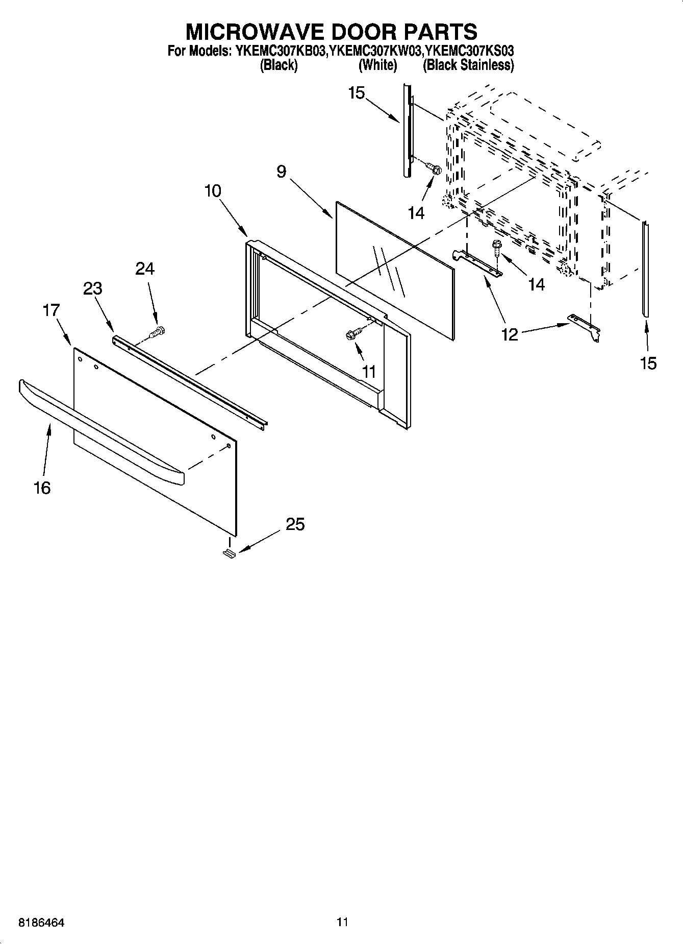 09 - MICROWAVE DOOR PARTS, OPTIONAL PARTS