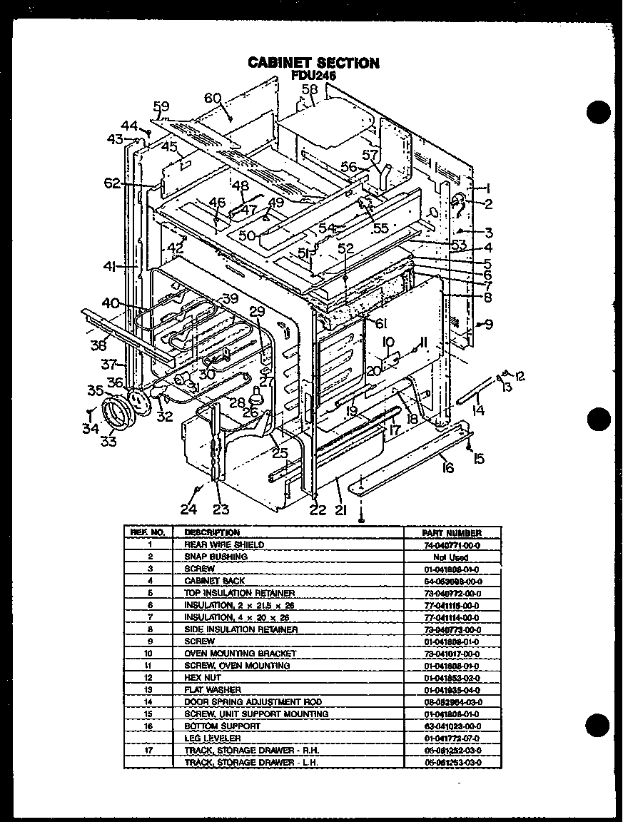 02 - CABINET SECTION