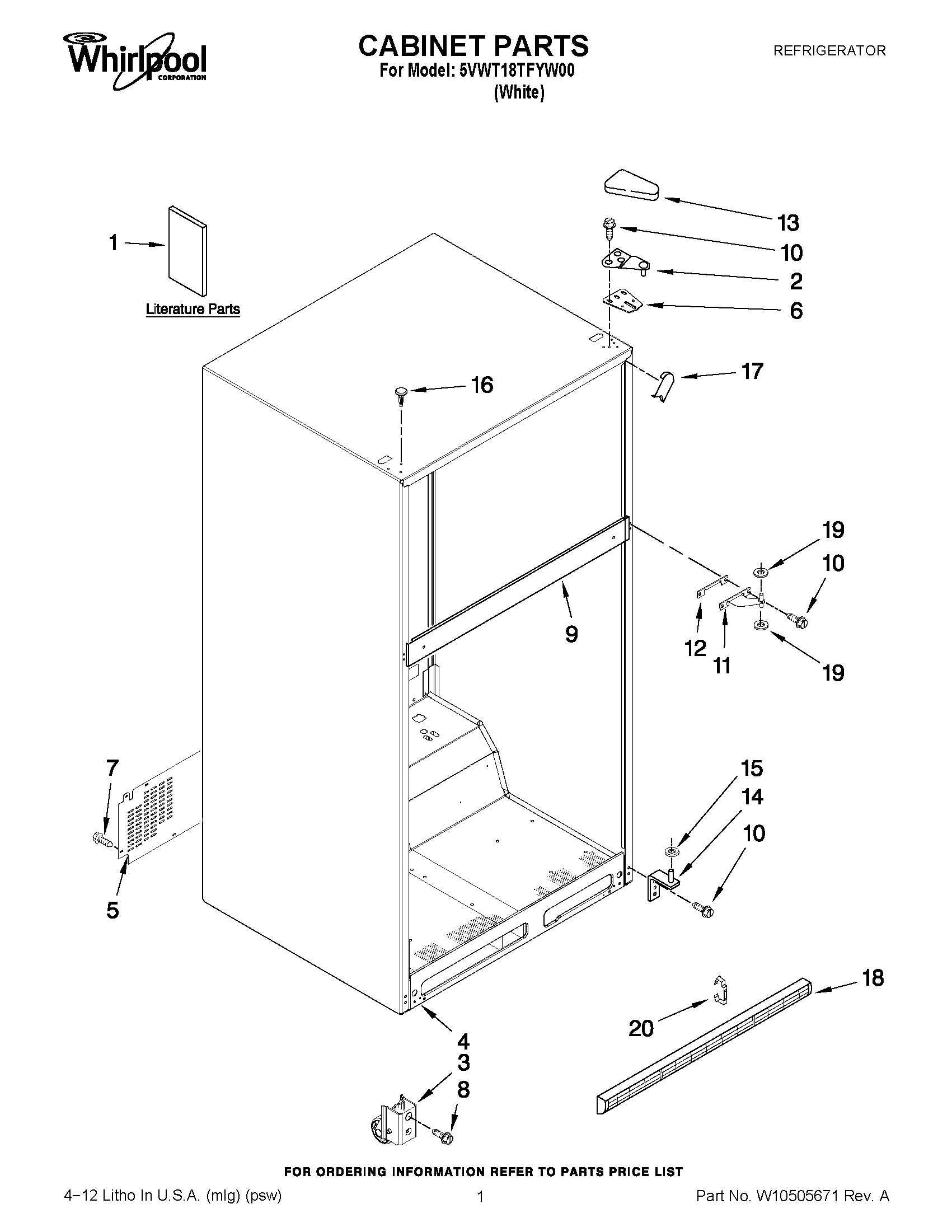 01 - CABINET PARTS