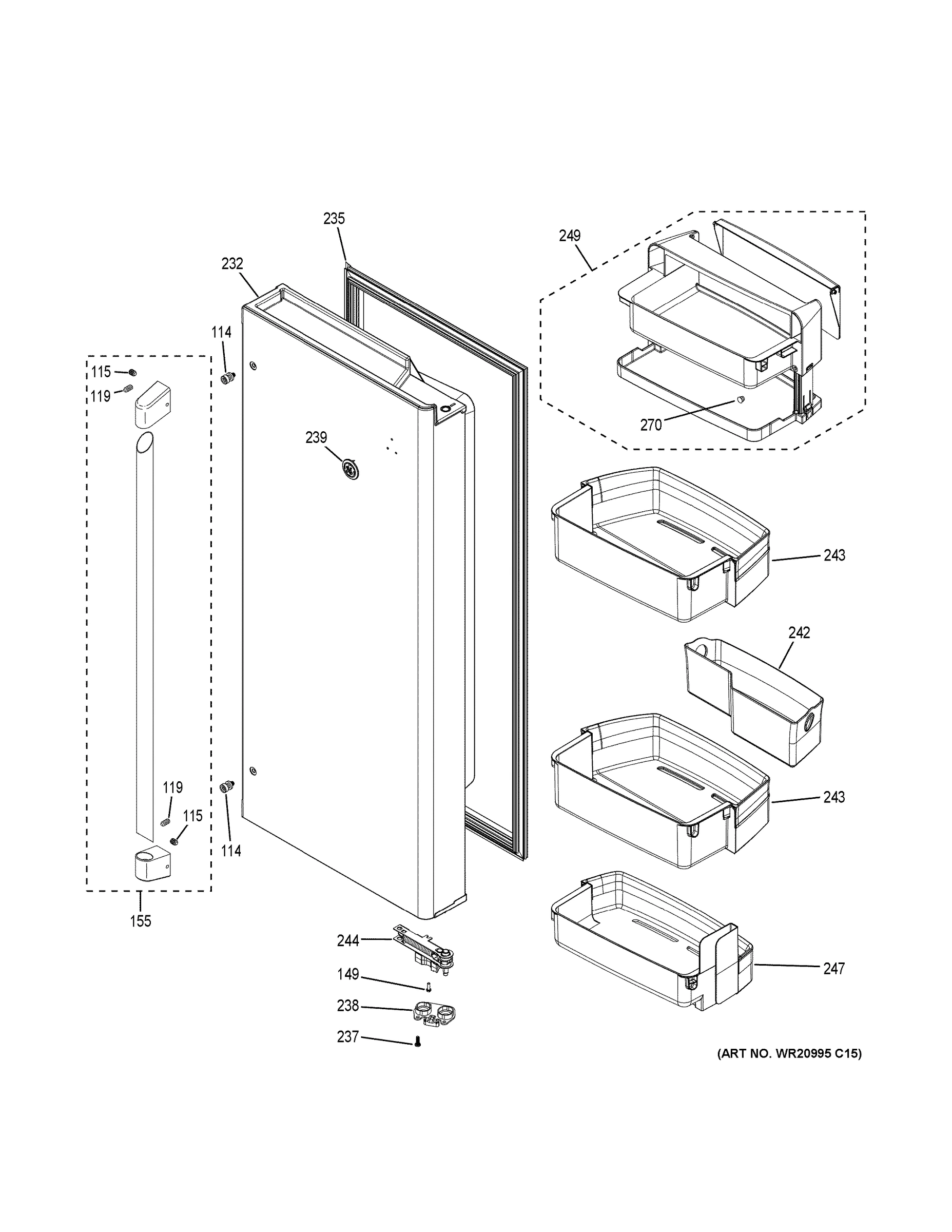 FRESH FOOD DOOR - RH