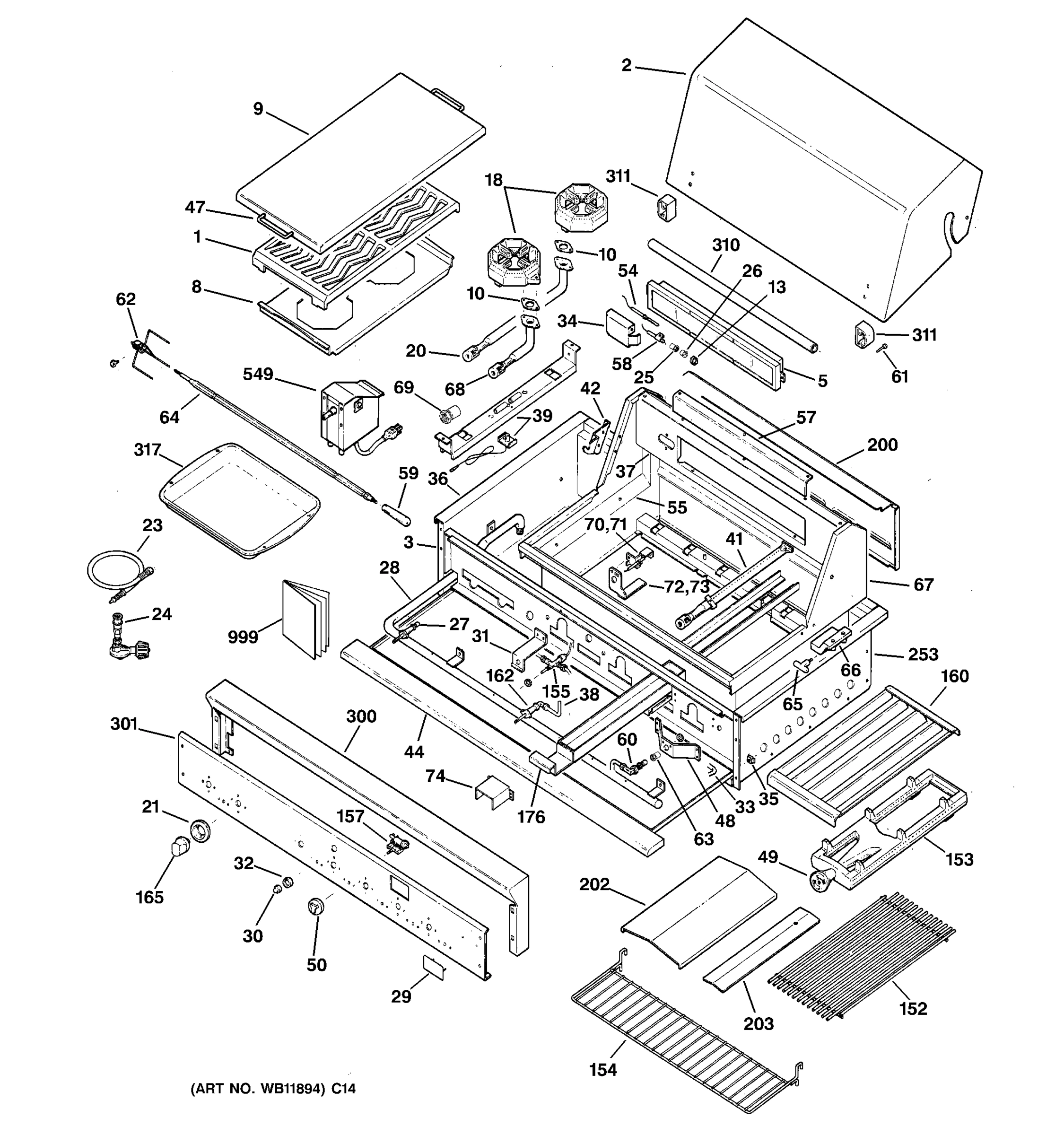 GAS GRILL PARTS