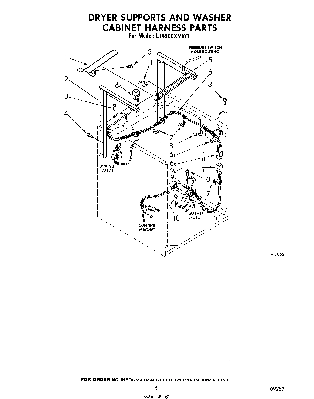 04 - DRYER SUPPORTS AND WASHER CABINET H