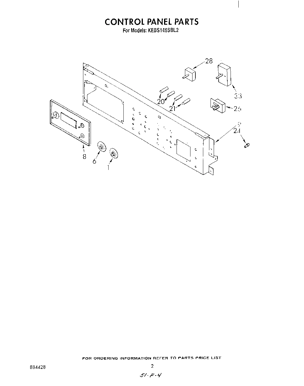 02 - CONTROL PANEL , LIT/OPTIONAL