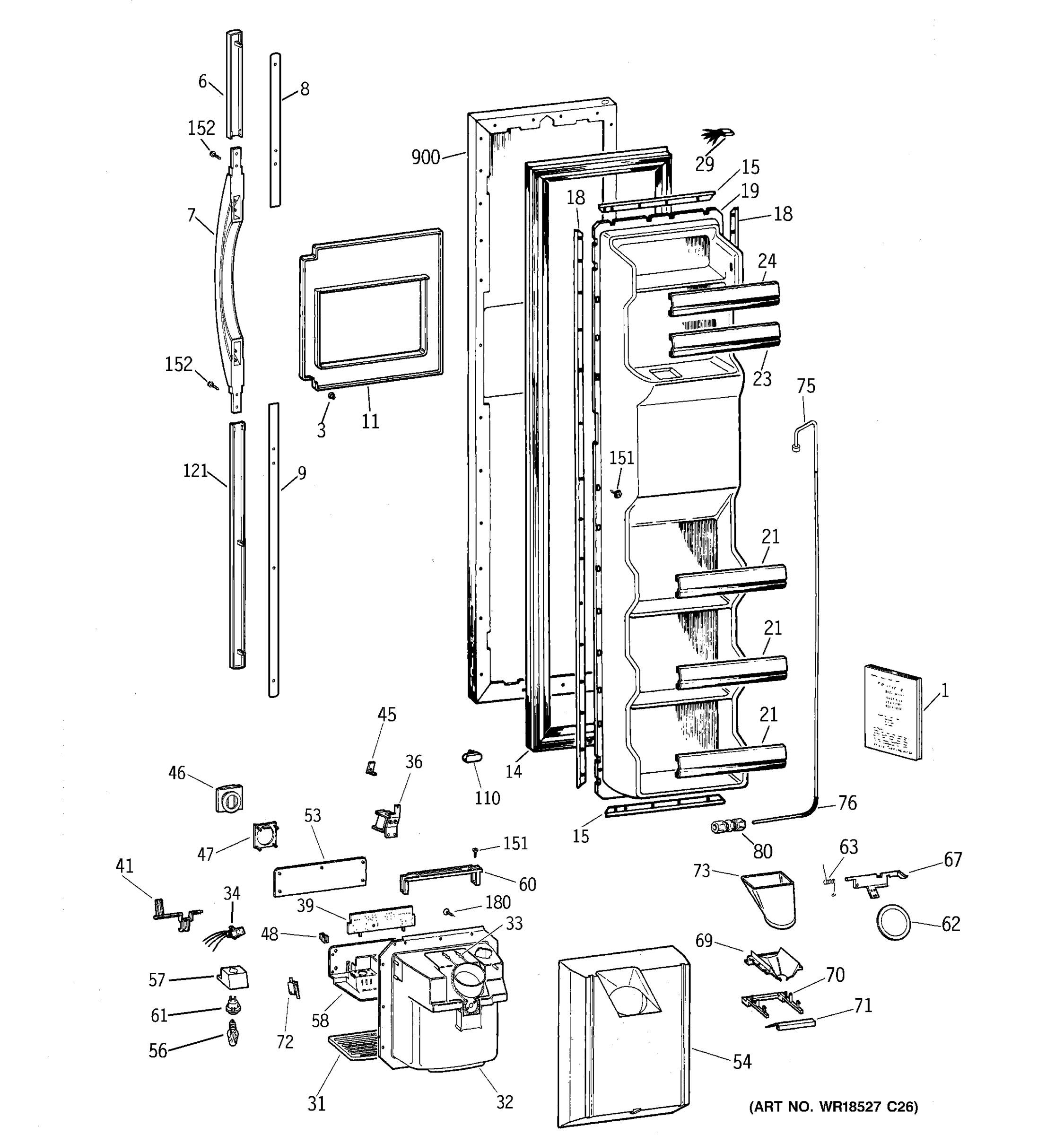 FREEZER DOOR