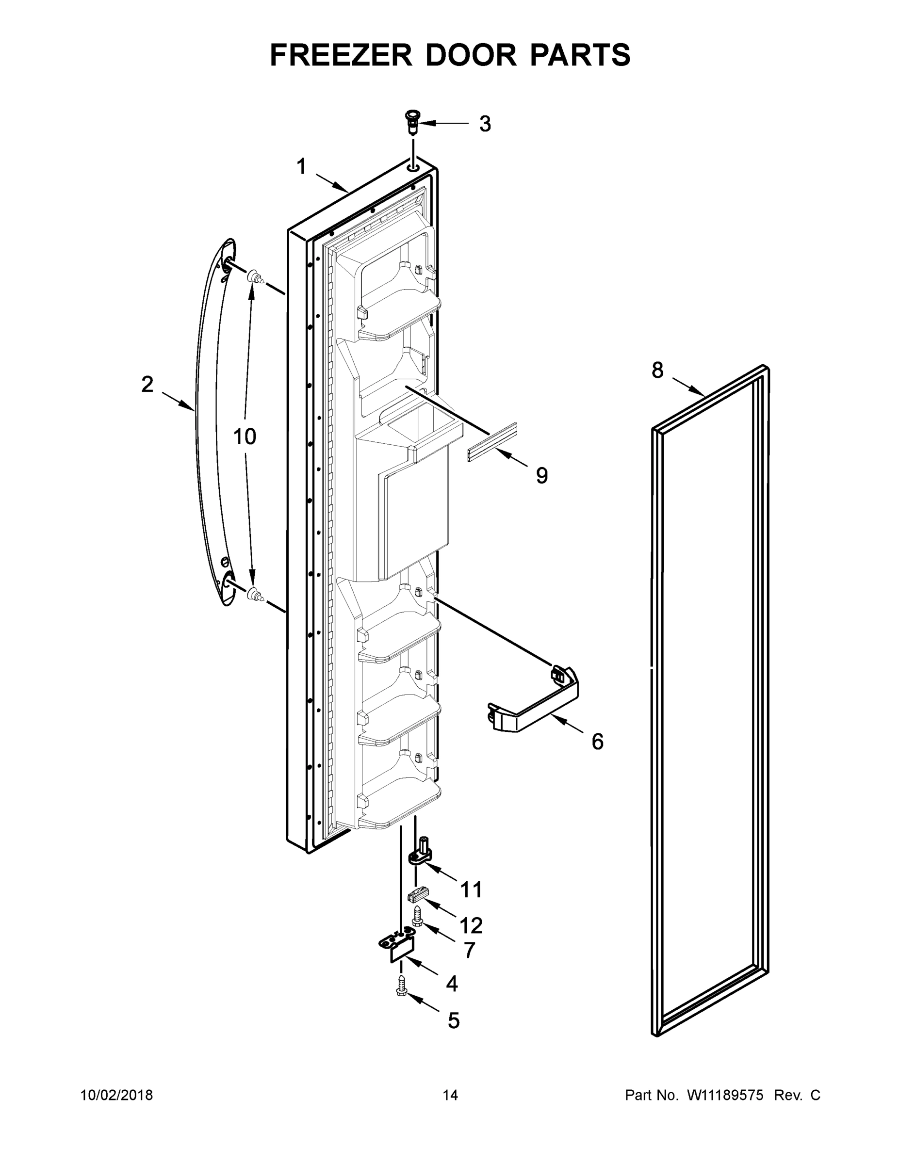 08 - FREEZER DOOR PARTS