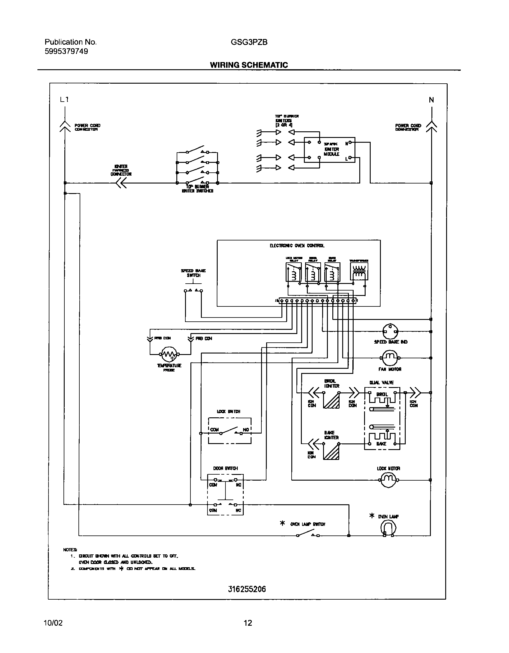 12 - WIRING SCHEMATIC