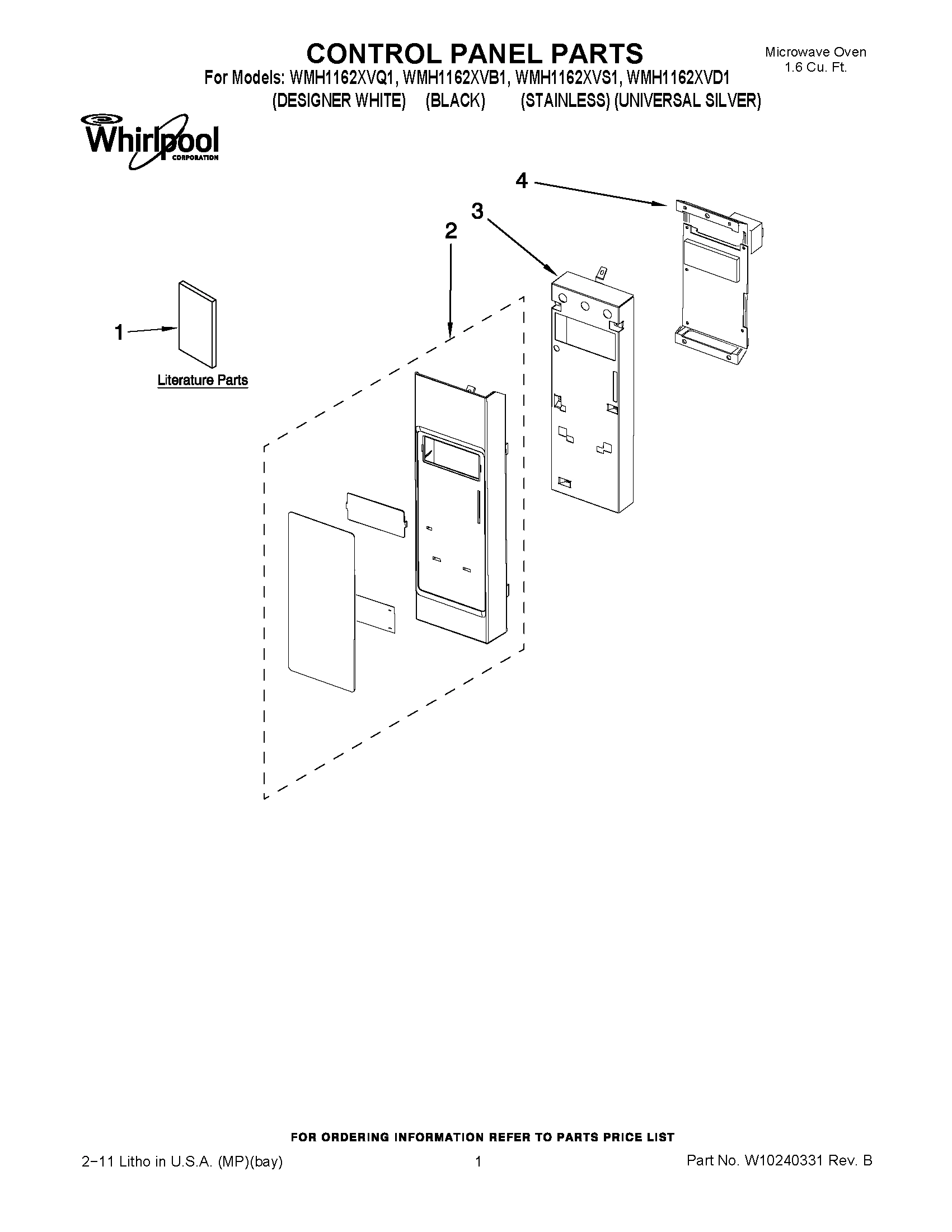 01 - CONTROL PANEL PARTS