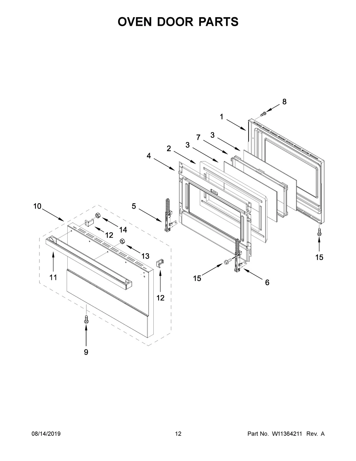 07 - OVEN DOOR PARTS