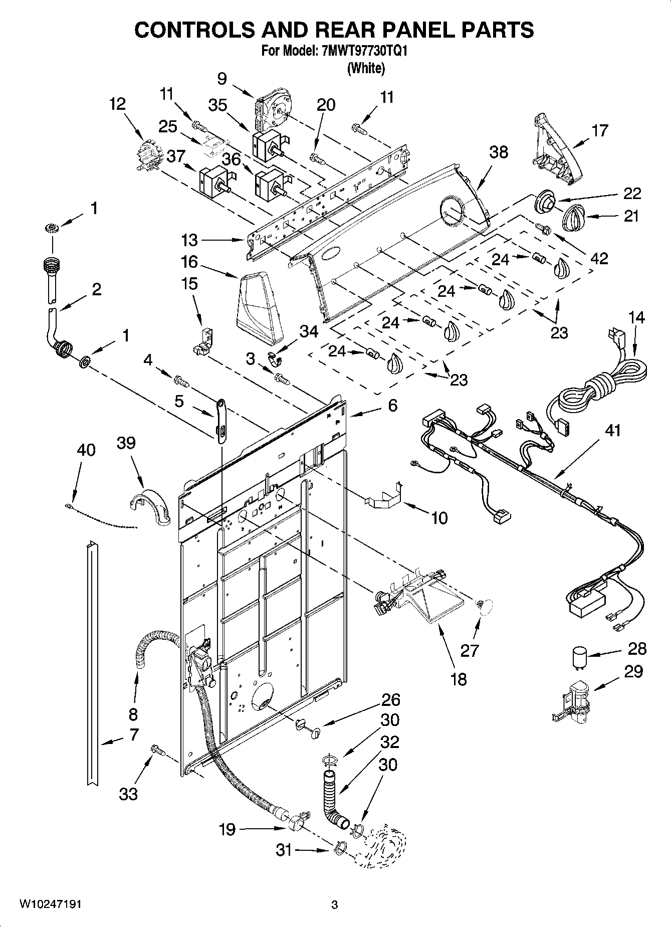 02 - CONTROLS AND REAR PANEL PARTS