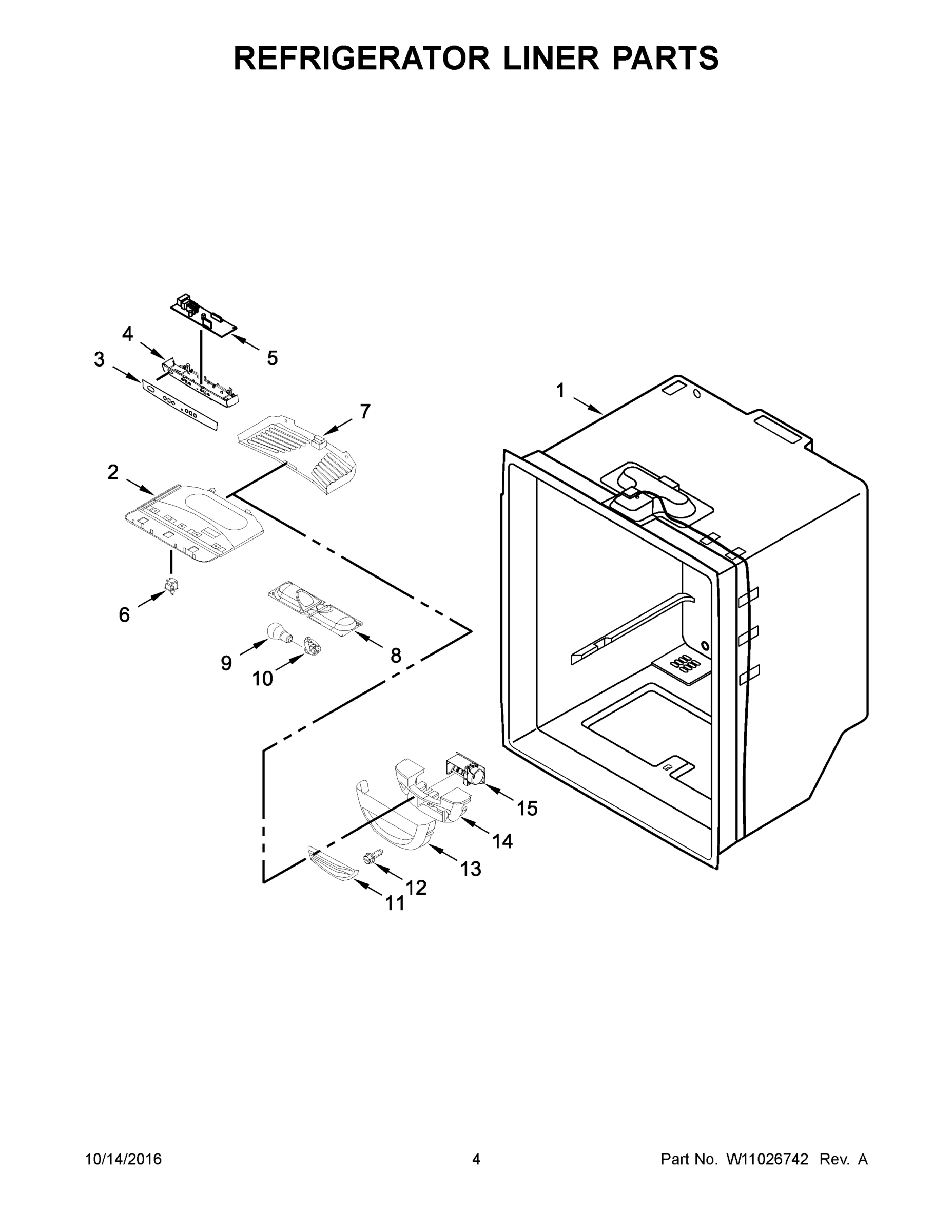 03 - REFRIGERATOR LINER PARTS