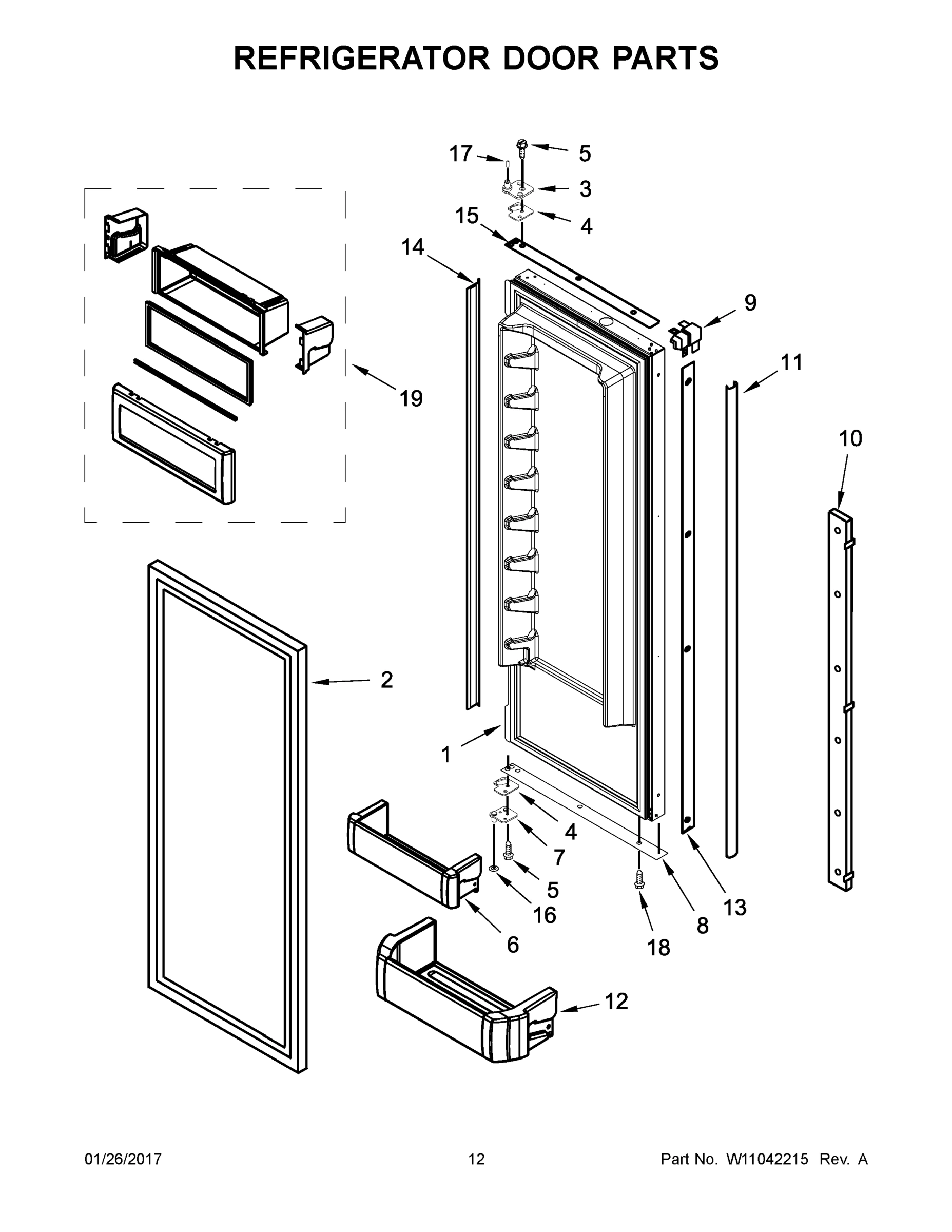 07 - REFRIGERATOR DOOR PARTS