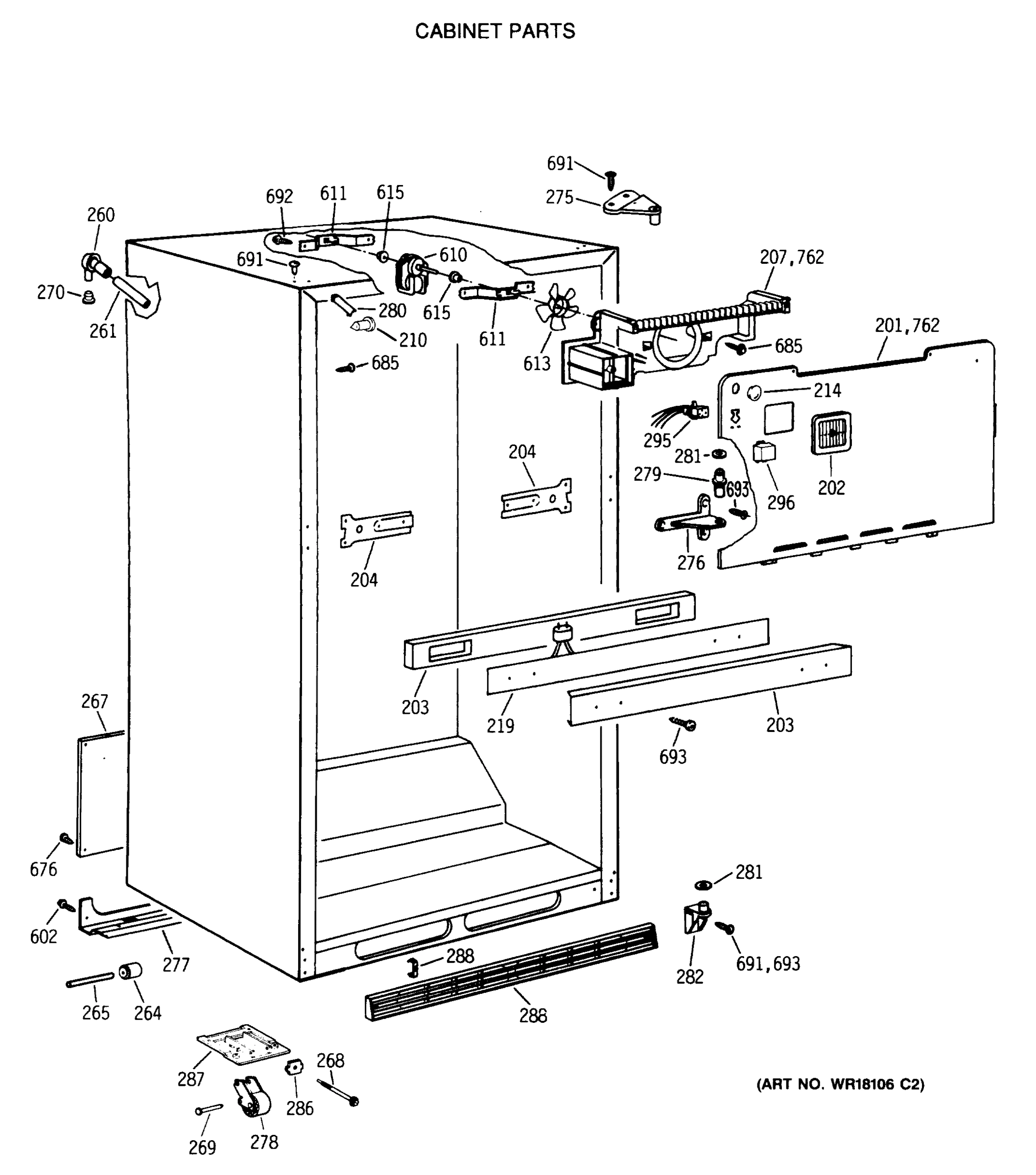CABINET PARTS