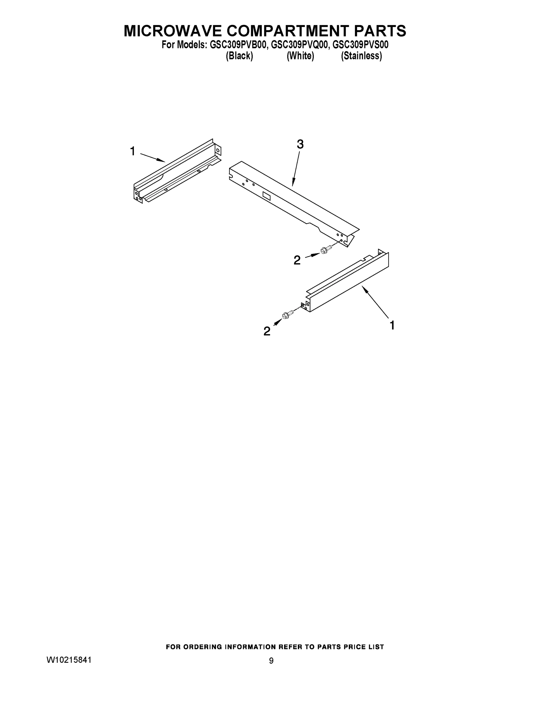07 - MICROWAVE COMPARTMENT PARTS