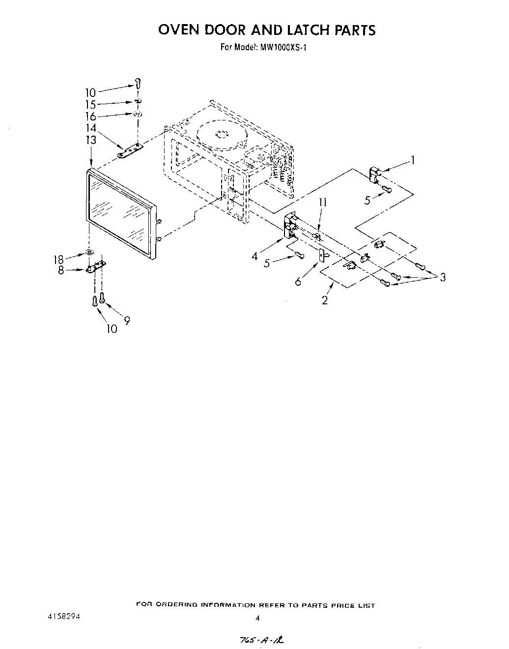 04 - OVEN DOOR AND LATCH