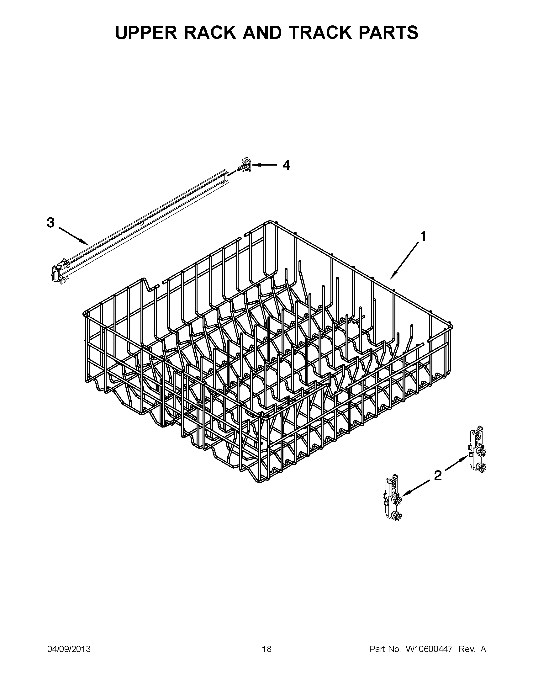 09 - UPPER RACK AND TRACK PARTS
