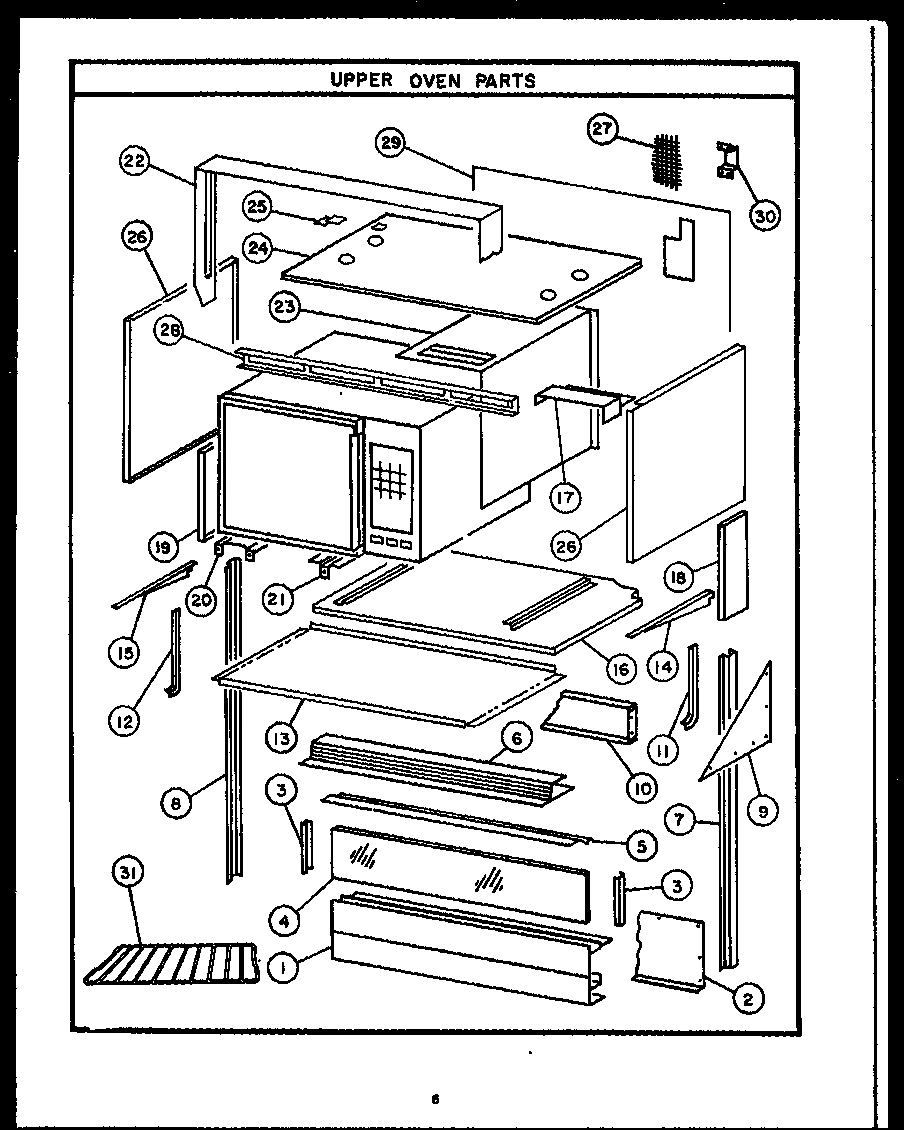 09 - UPPER OVEN PARTS