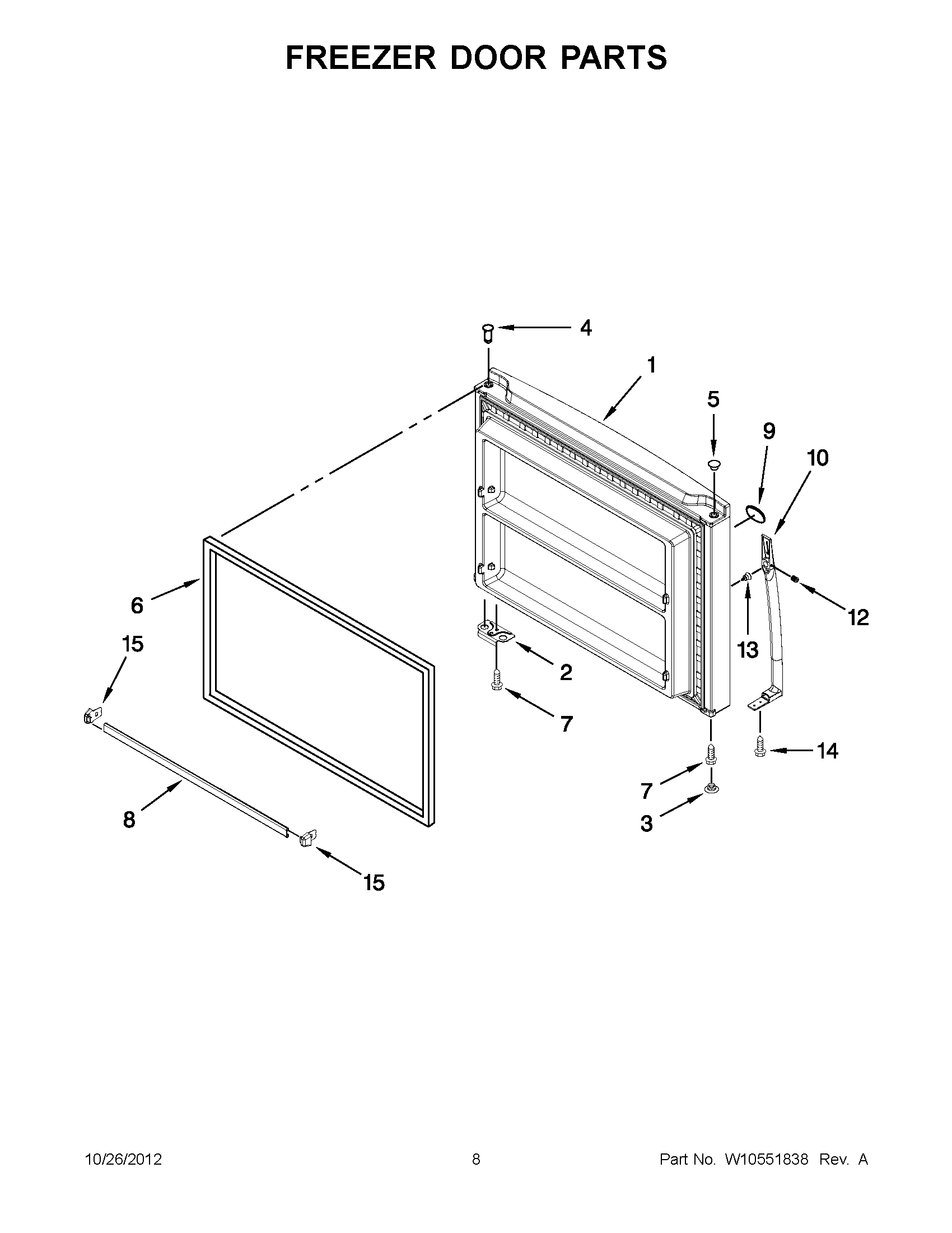 04 - FREEZER DOOR PARTS
