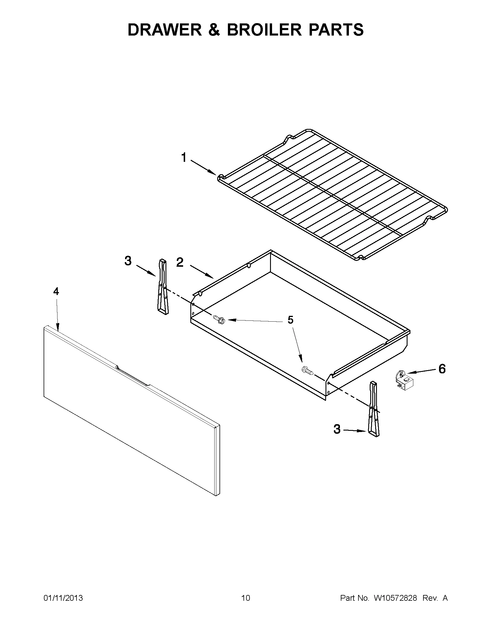 05 - DRAWER & BROILER PARTS