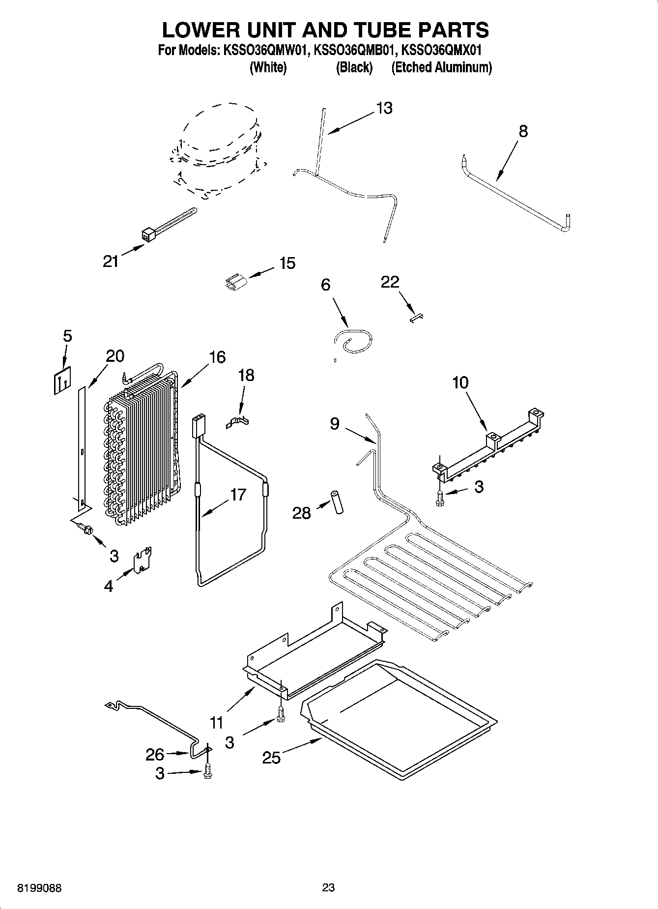 14 - LOWER UNIT AND TUBE PARTS