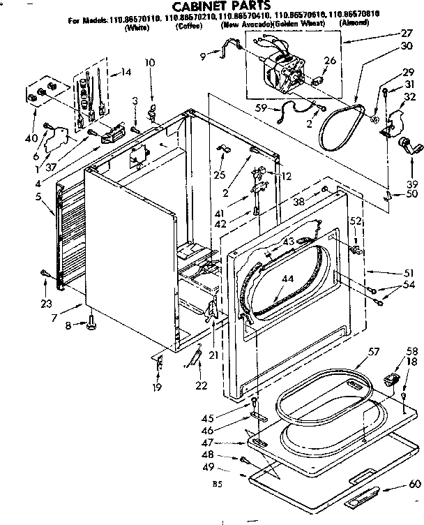 CABINET PARTS
