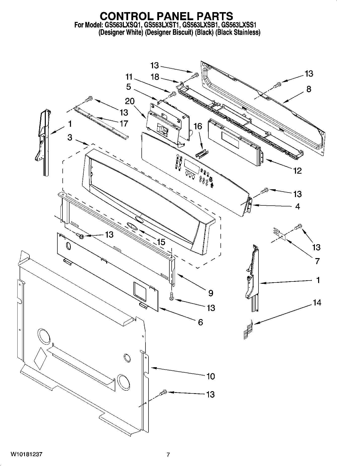 05 - CONTROL PANEL PARTS