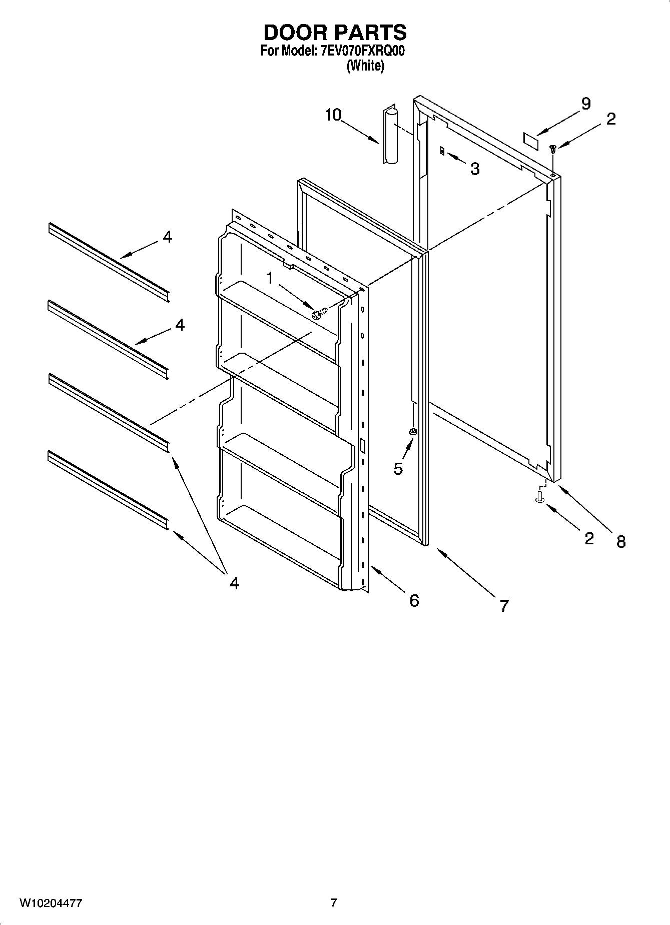 04 - DOOR PARTS, OPTIONAL PARTS (NOT INCLUDED)
