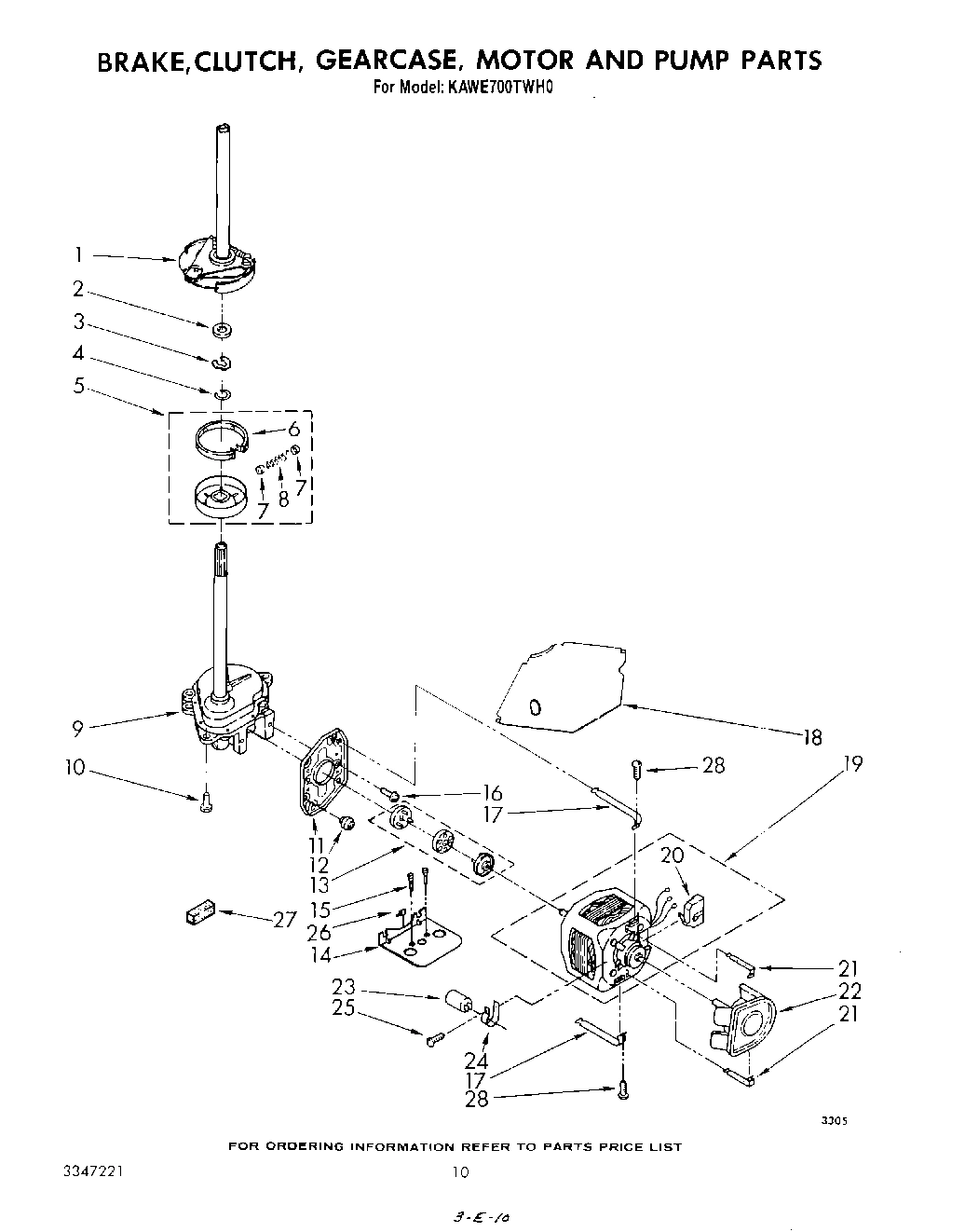 07 - BRAKE, CLUTCH, GEARCASE, MOTOR AND PUMP