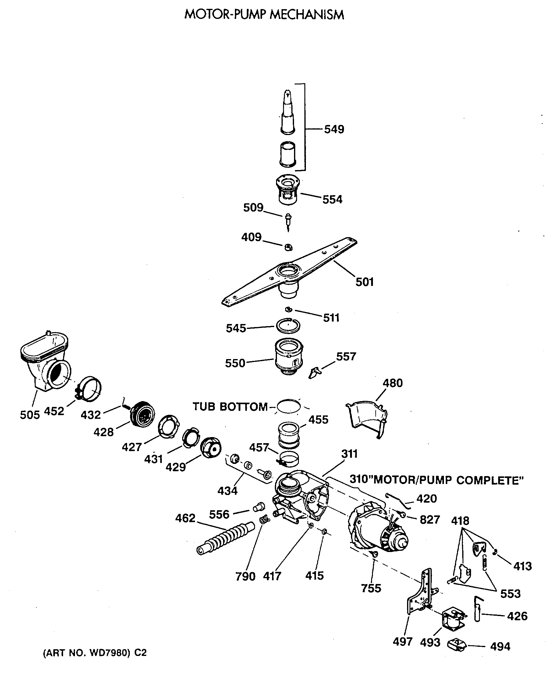 MOTOR-PUMP MECHANISM