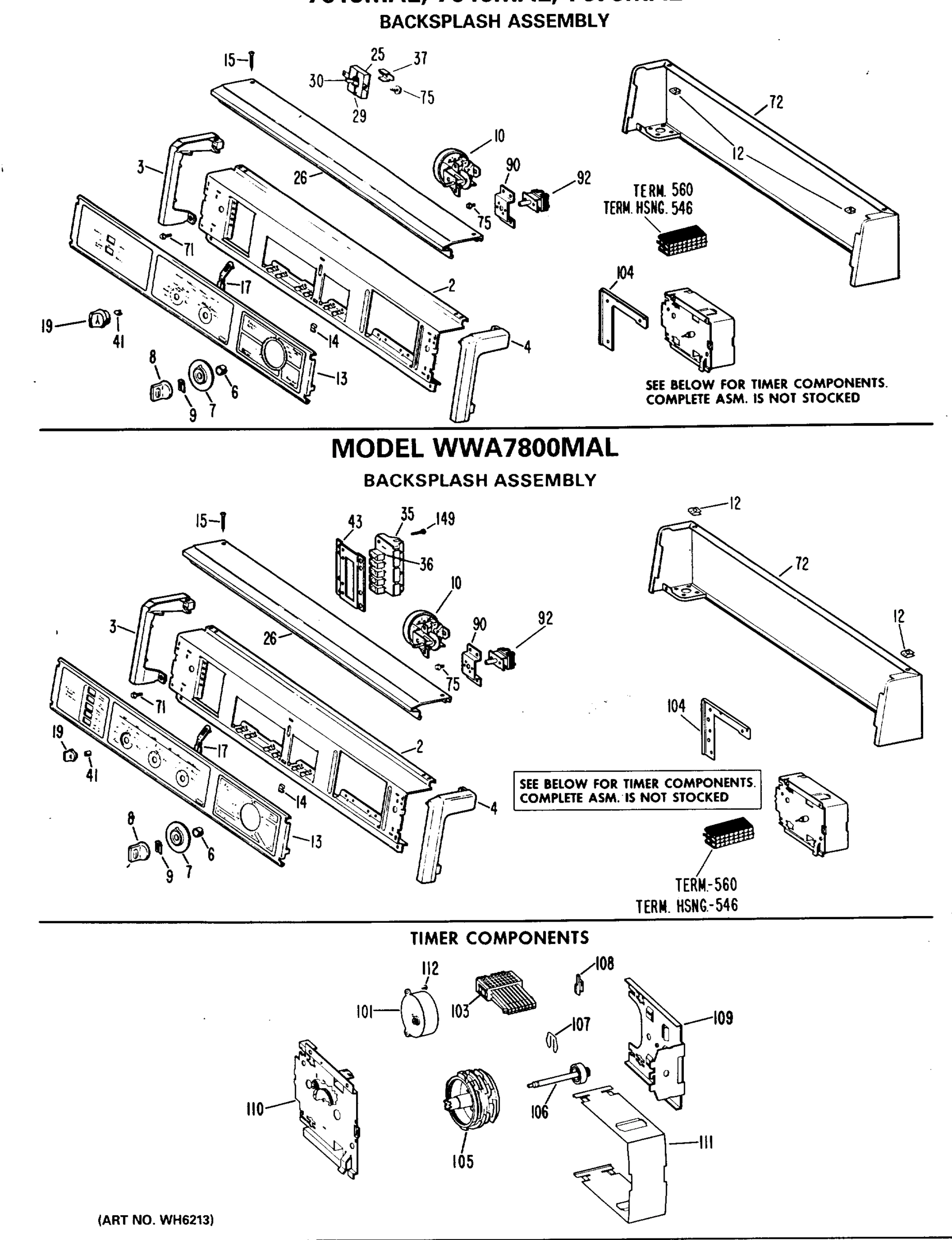 BACKSPLASH ASSEMBLY
