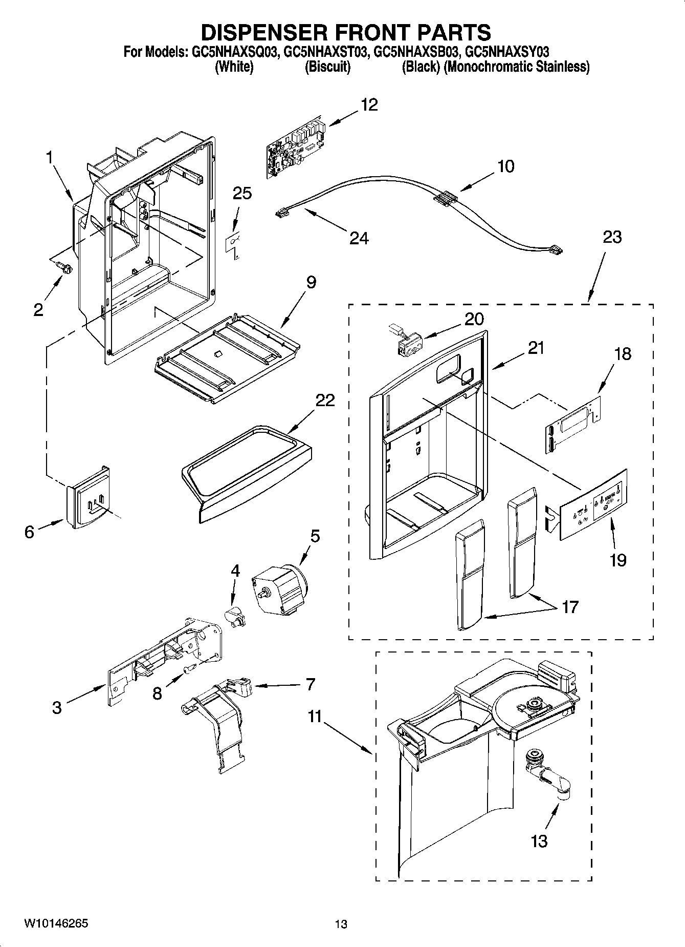 08 - DISPENSER FRONT PARTS