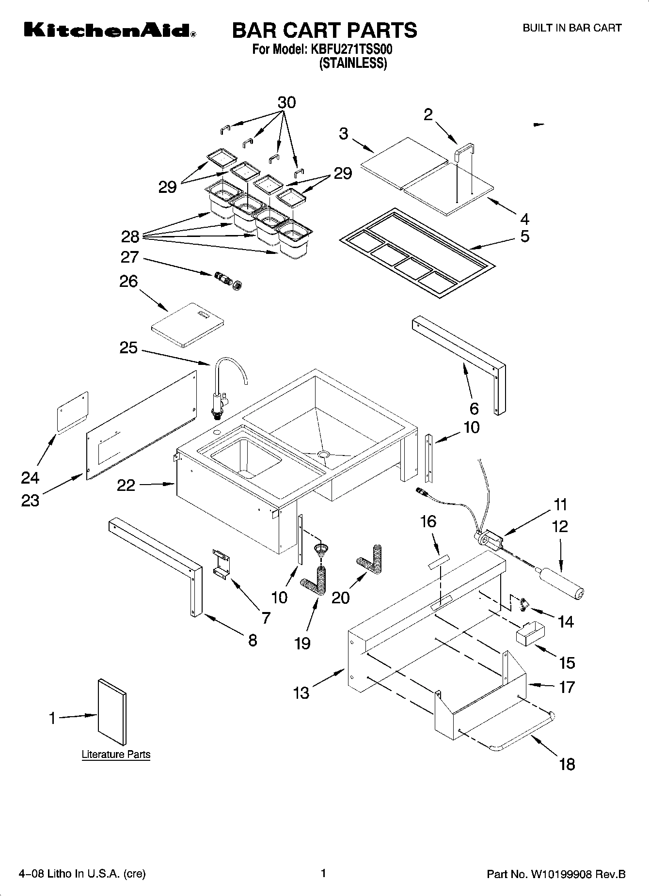 01 - BAR CART PARTS
