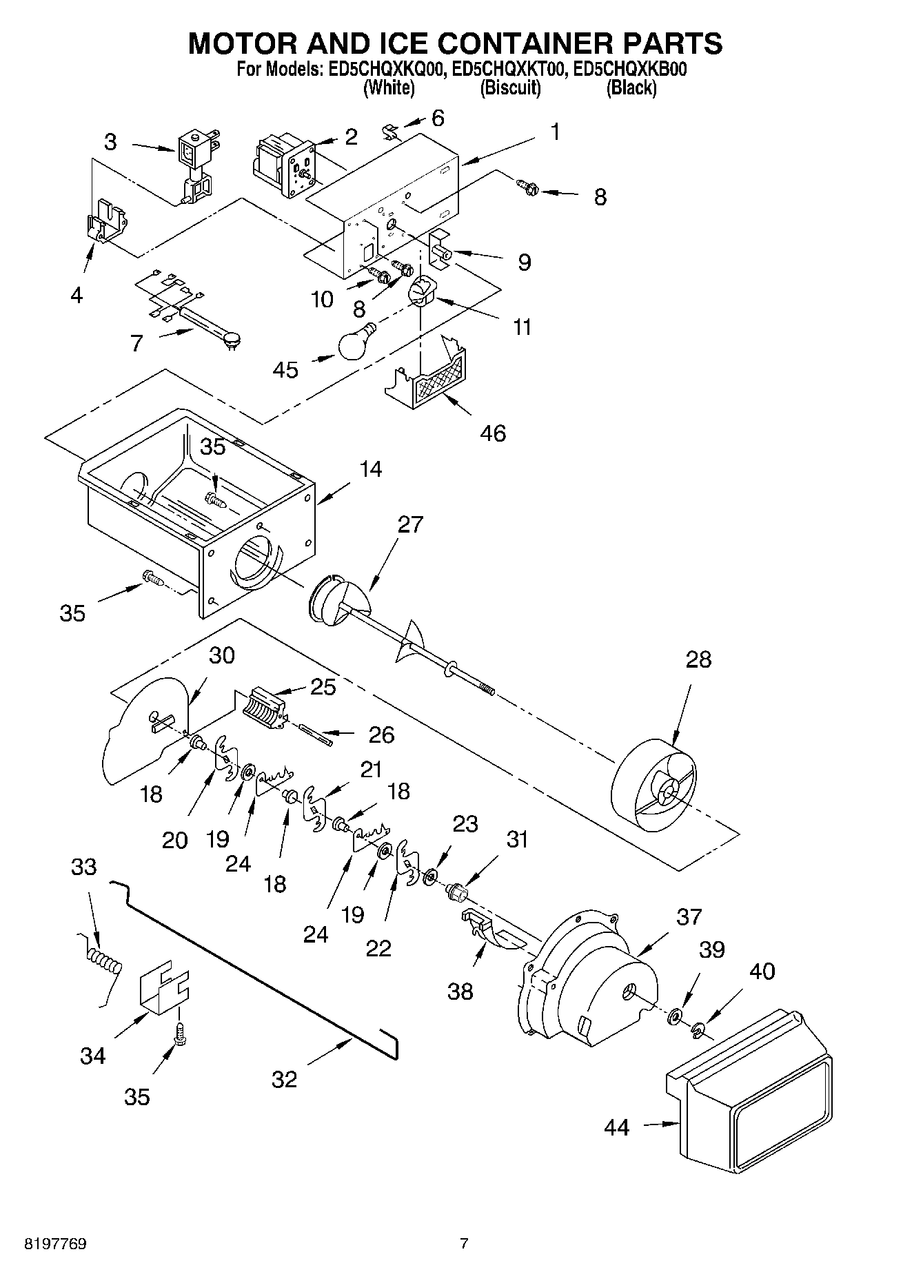 05 - MOTOR AND ICE CONTAINER